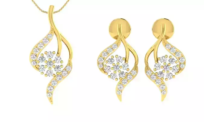 Pendants Earrings 3dm STL OBJ FBX Render Details