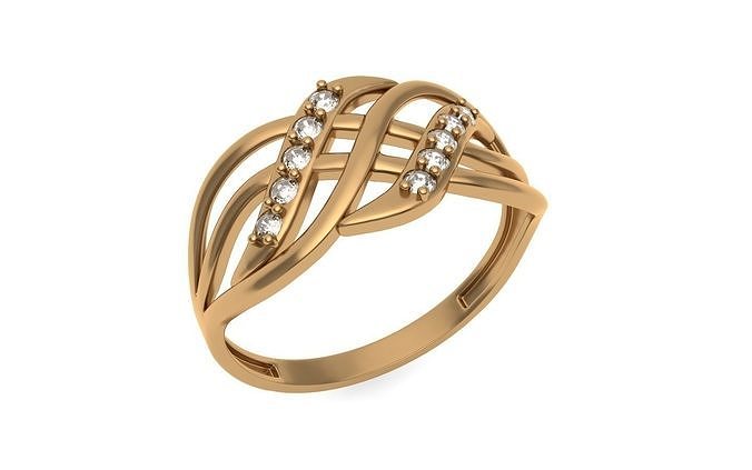 Fully printable ring model 003 3D print model