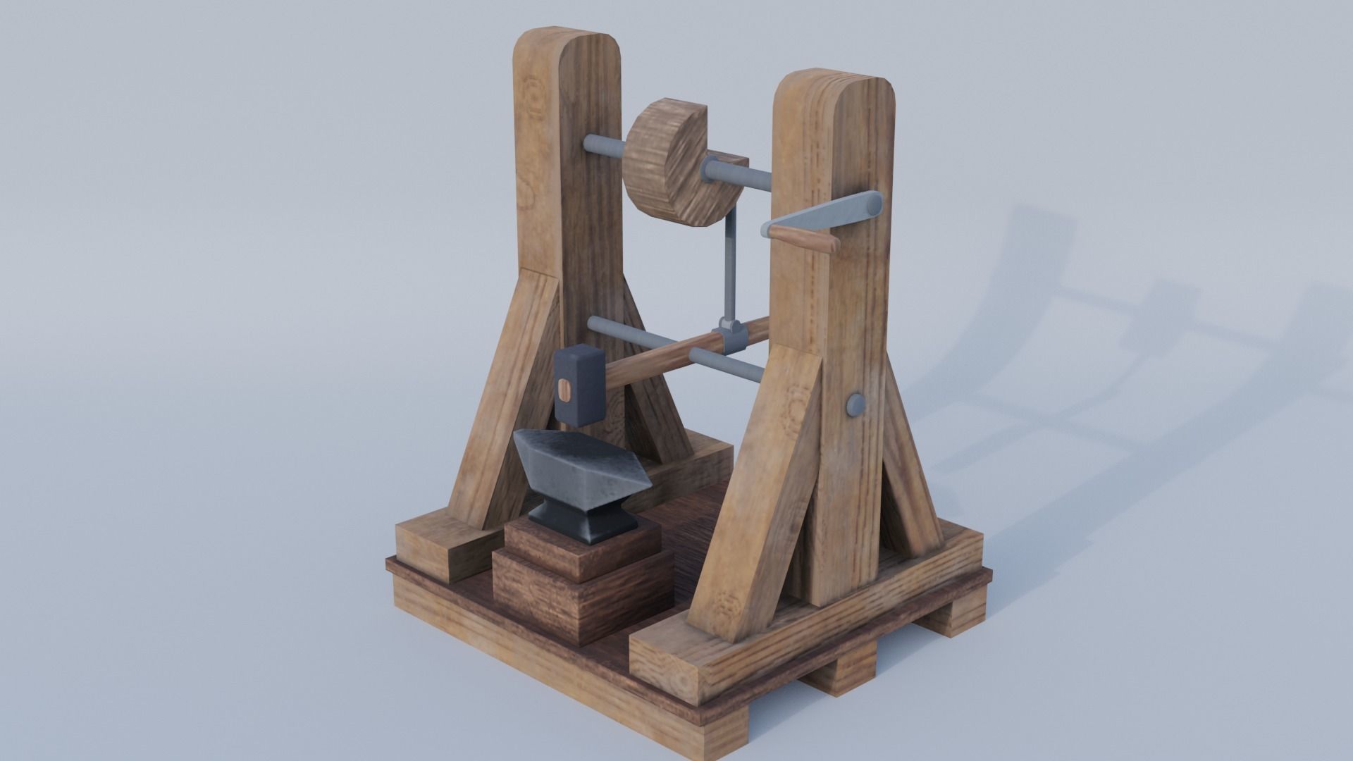 Leonardo Da Vinci Machines Pack Low-poly 3D model_5