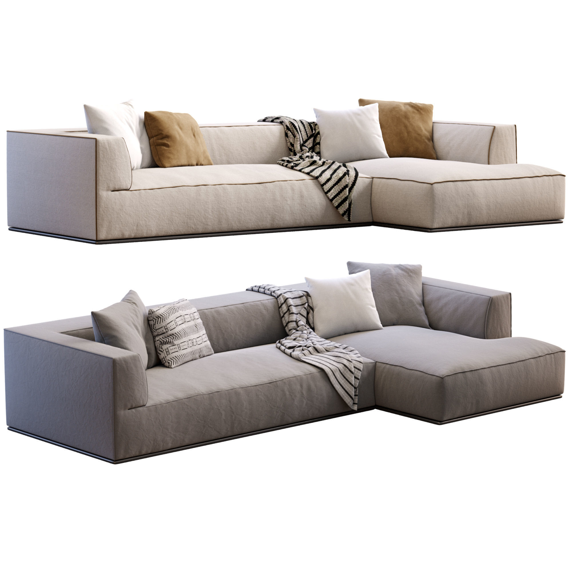 Sofa Perry By Flexform  3D model_7