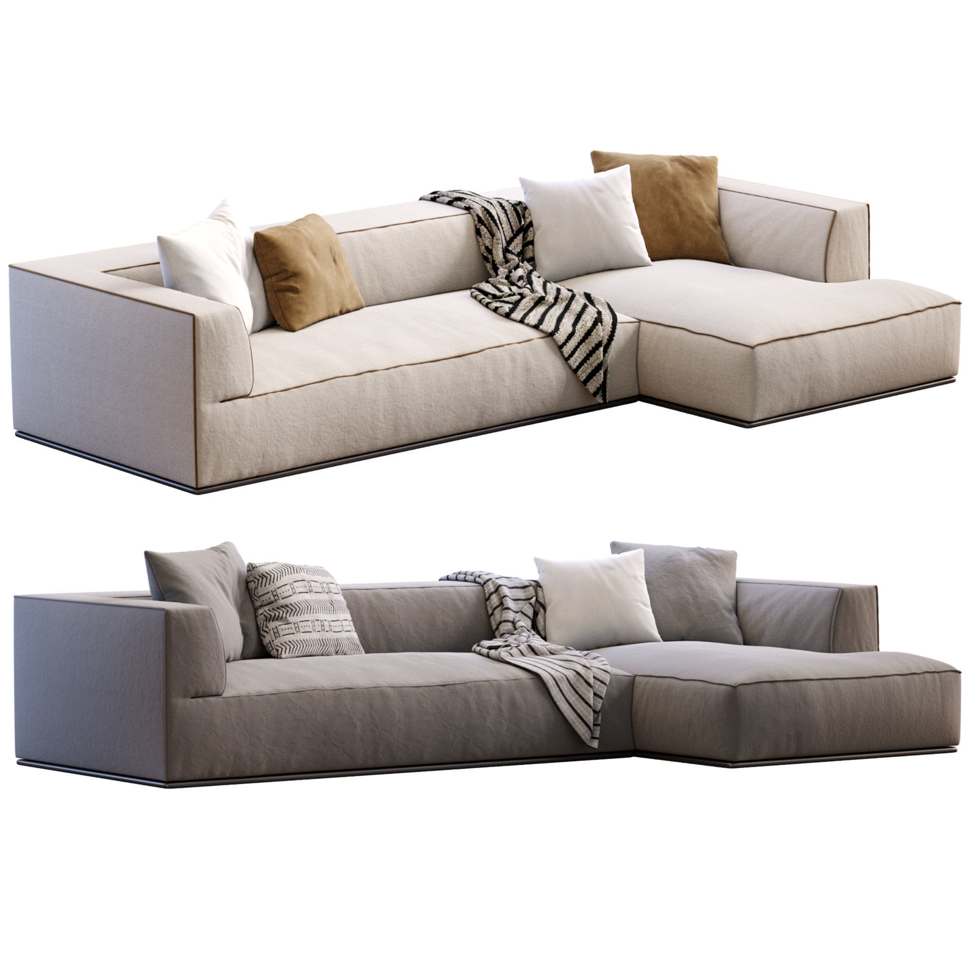 Sofa Perry By Flexform  3D model_9