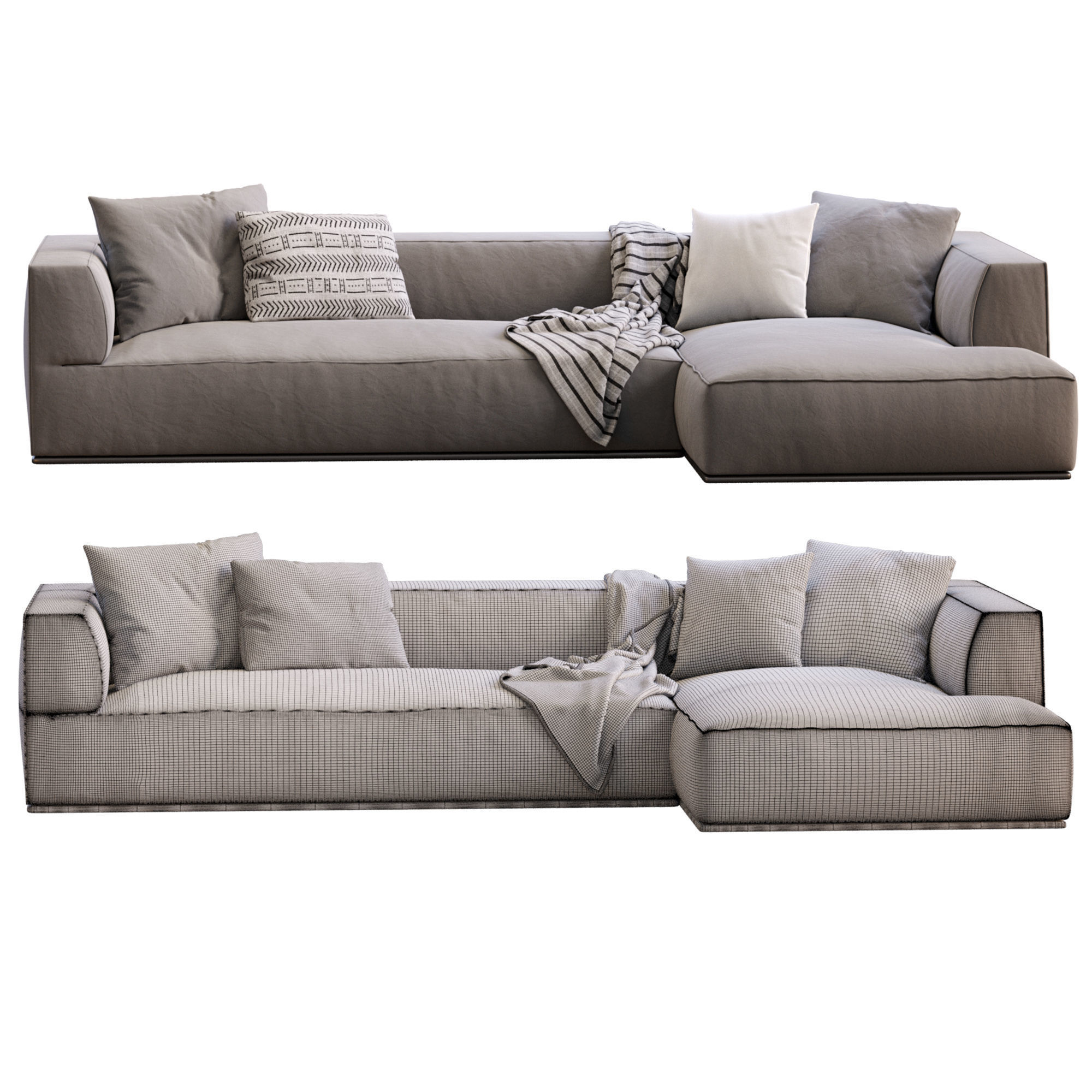 Sofa Perry By Flexform  3D model_10