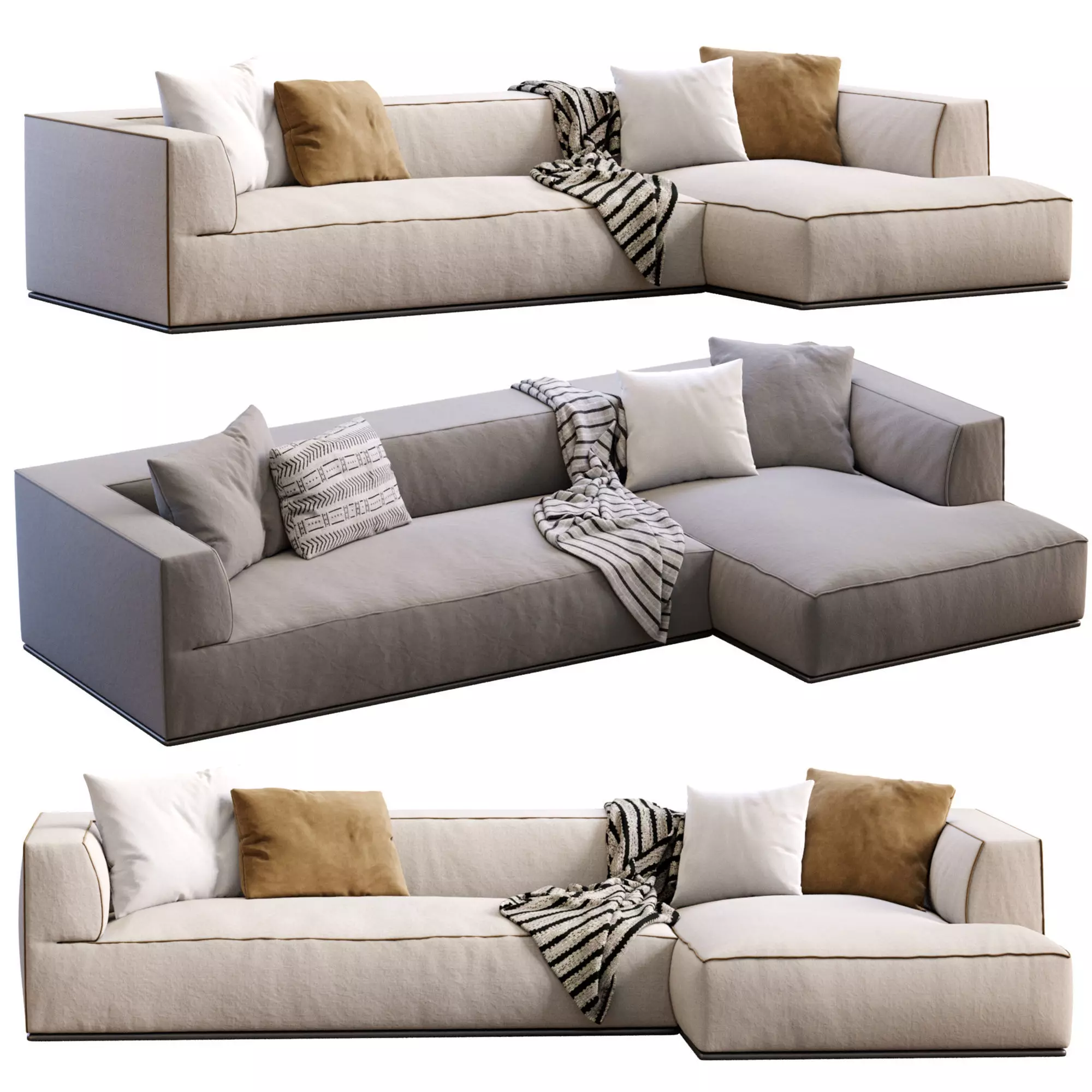 Sofa Perry By Flexform  3D model_0