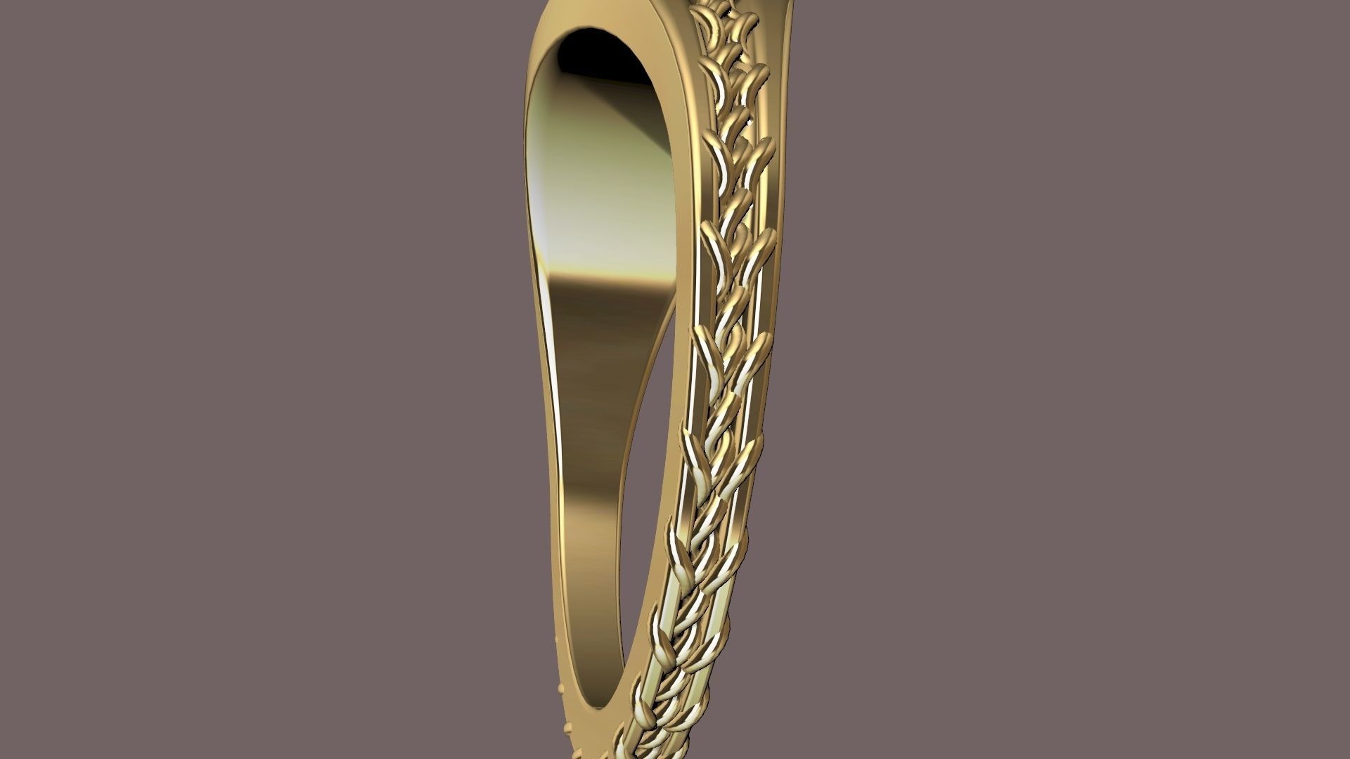 stirched ring stl verified 3D print model_2