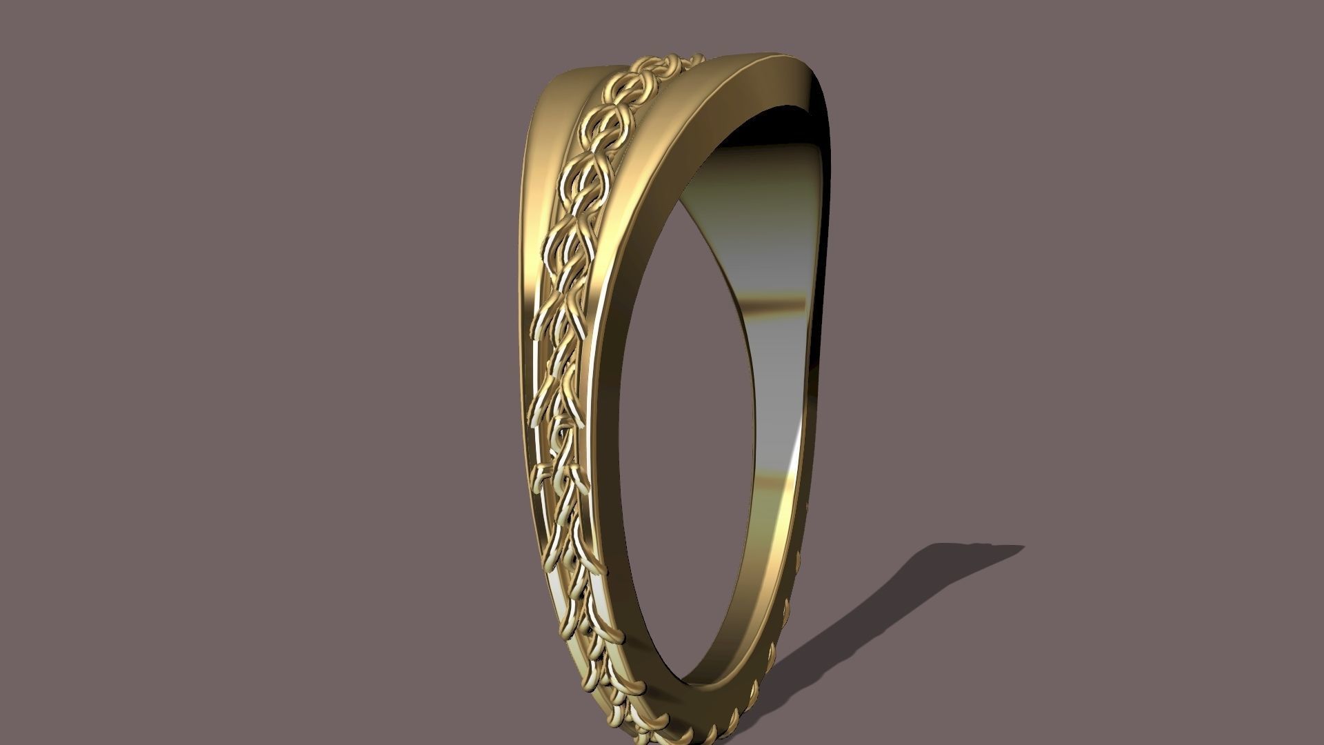 stirched ring stl verified 3D print model_6