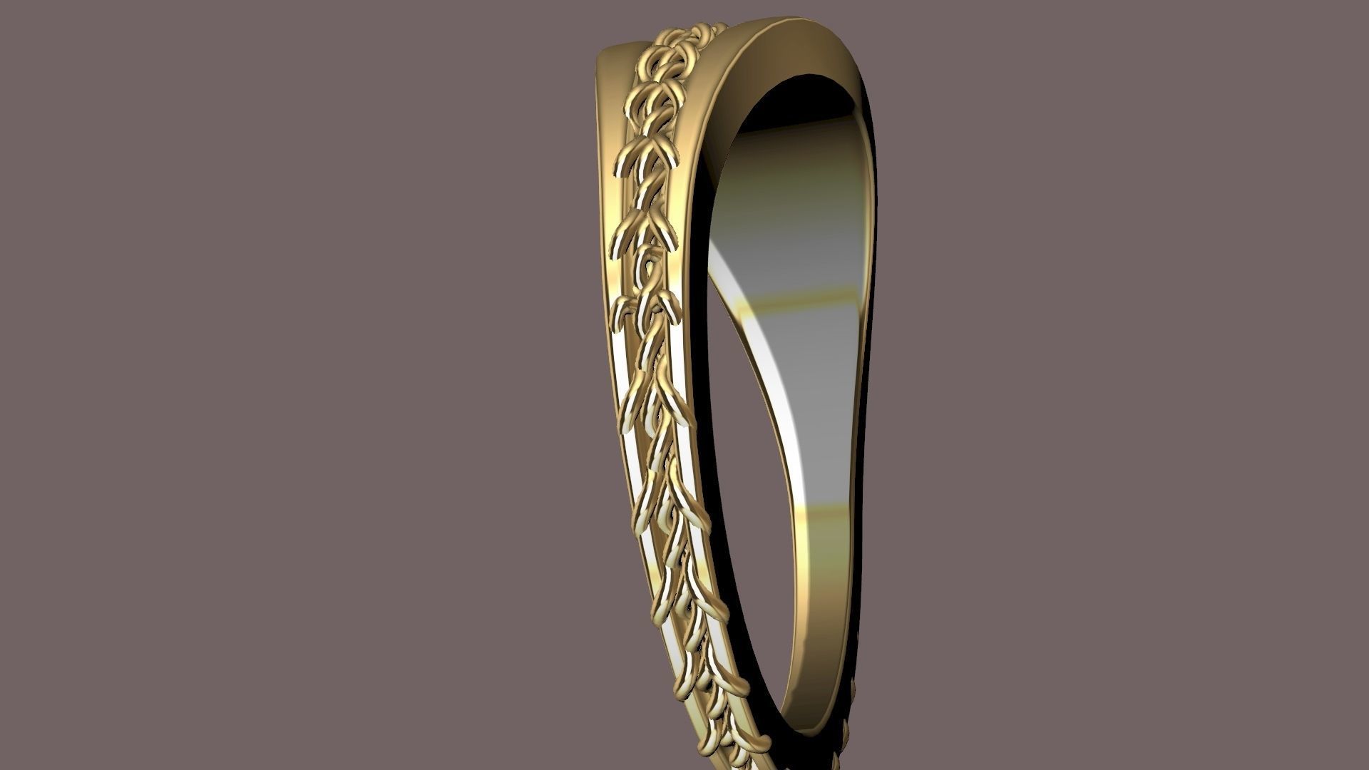 stirched ring stl verified 3D print model_4