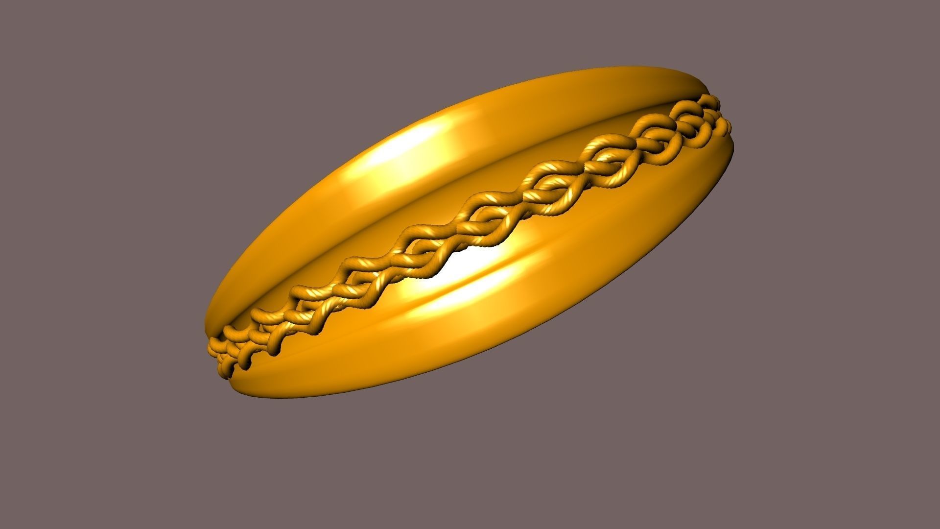 stirched ring stl verified 3D print model_9