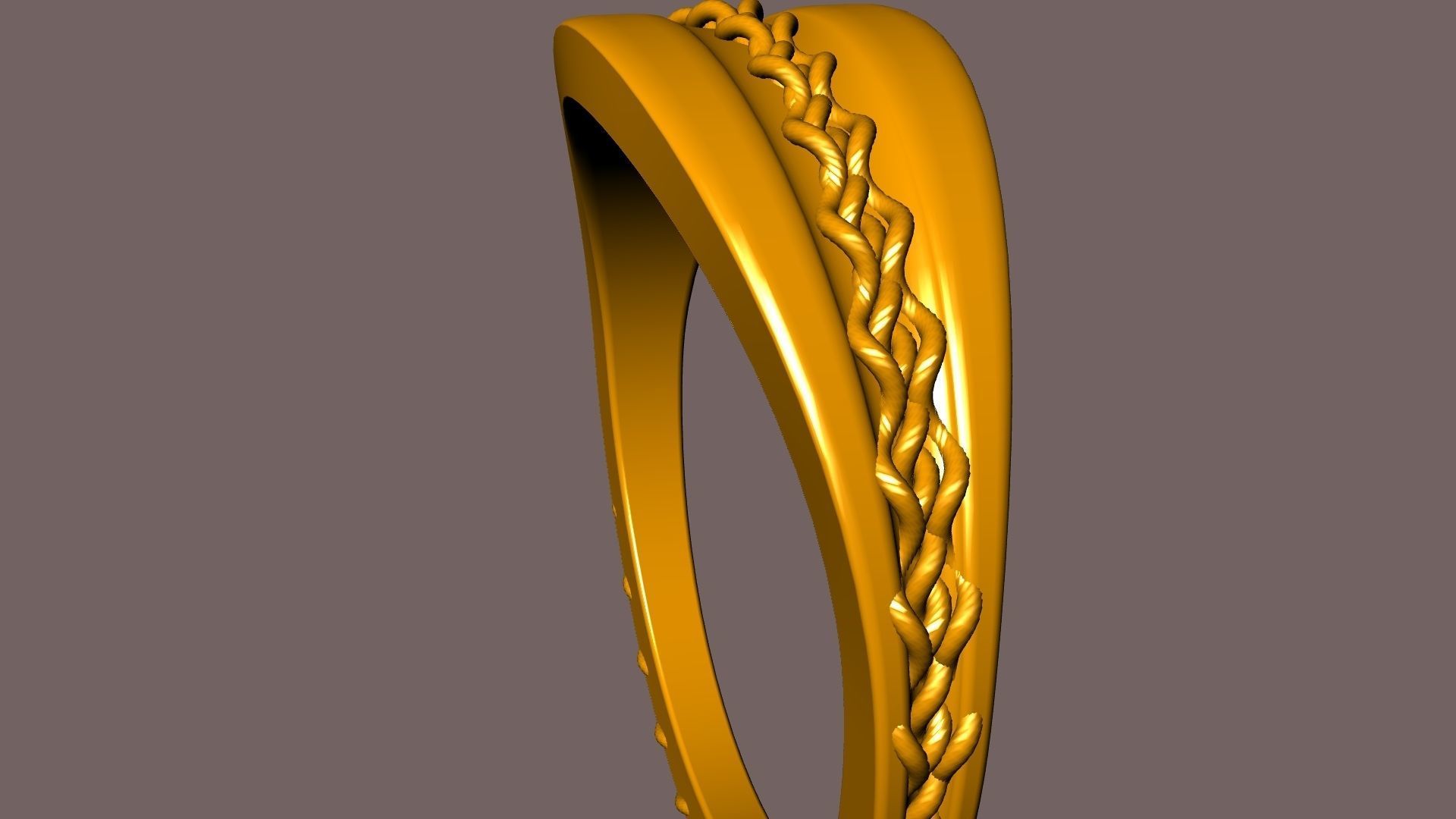 stirched ring stl verified 3D print model_11