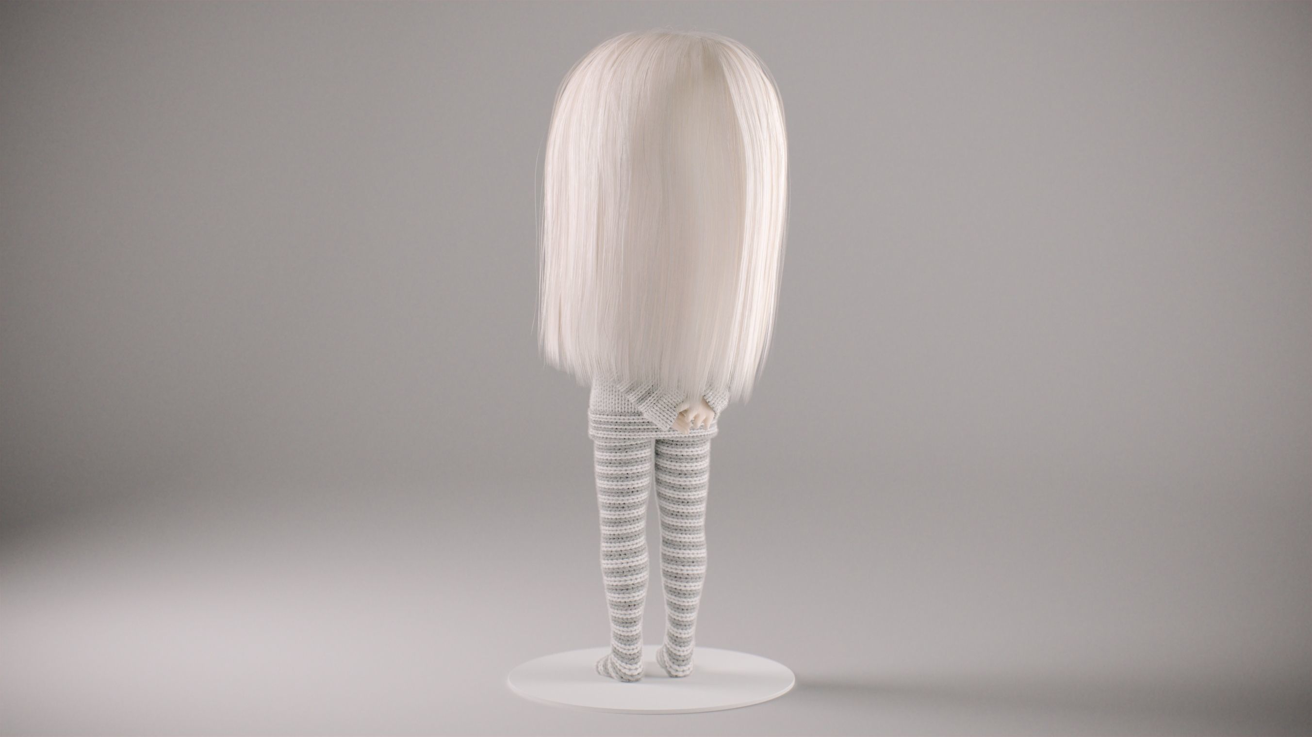 Olivia doll in Pajama Pose 02 3D model_8