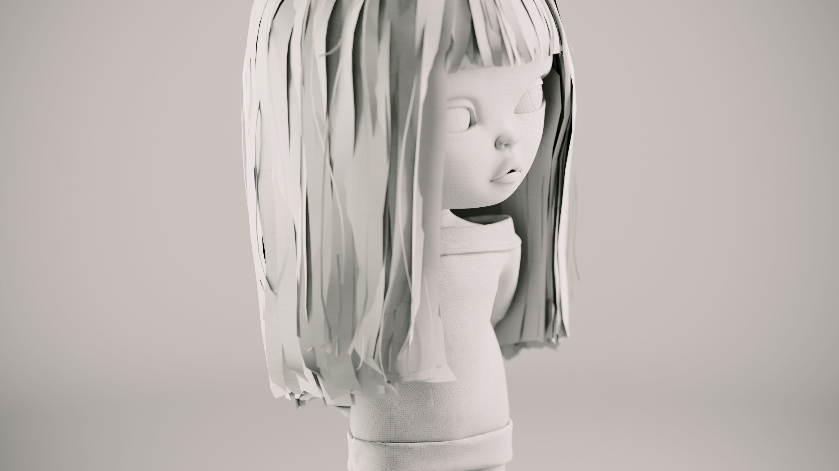 Olivia doll in Pajama Pose 02 3D model_7