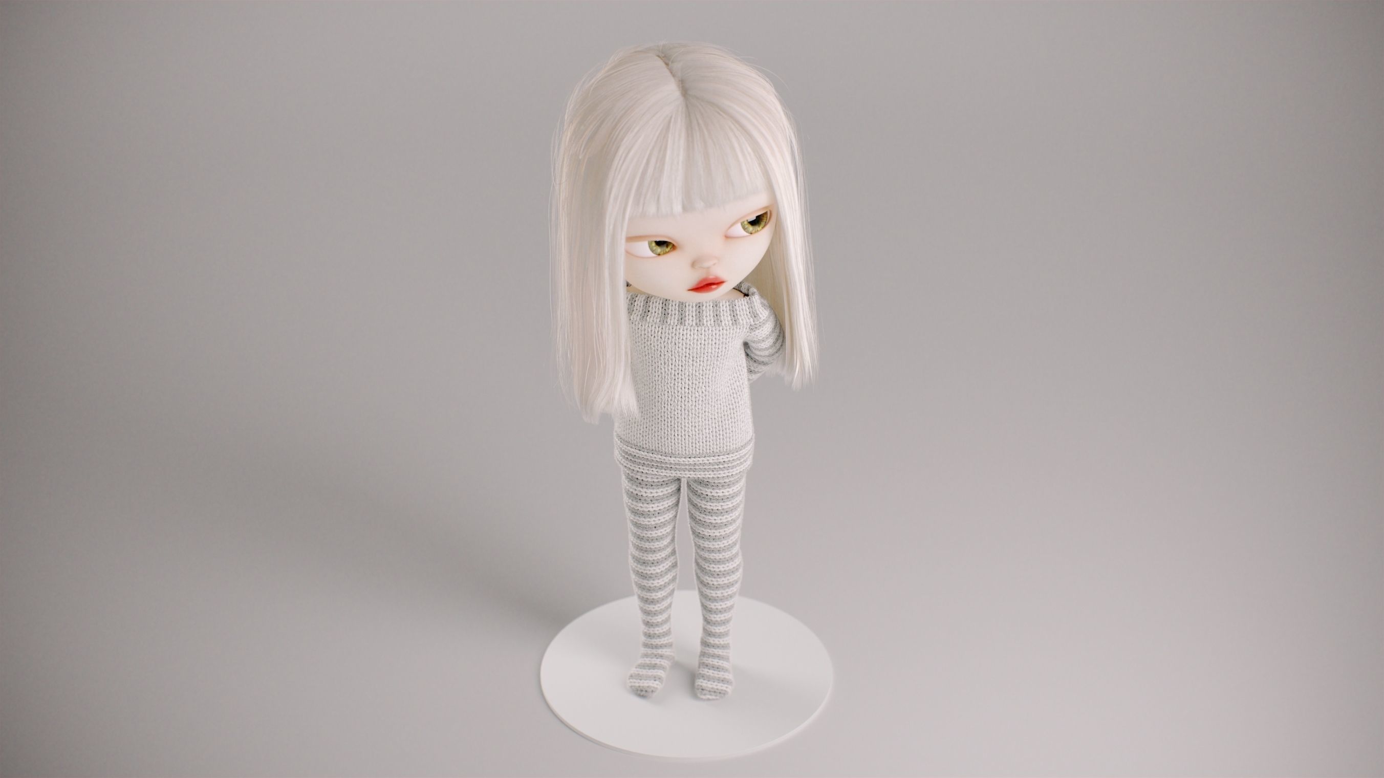 Olivia doll in Pajama Pose 02 3D model_16