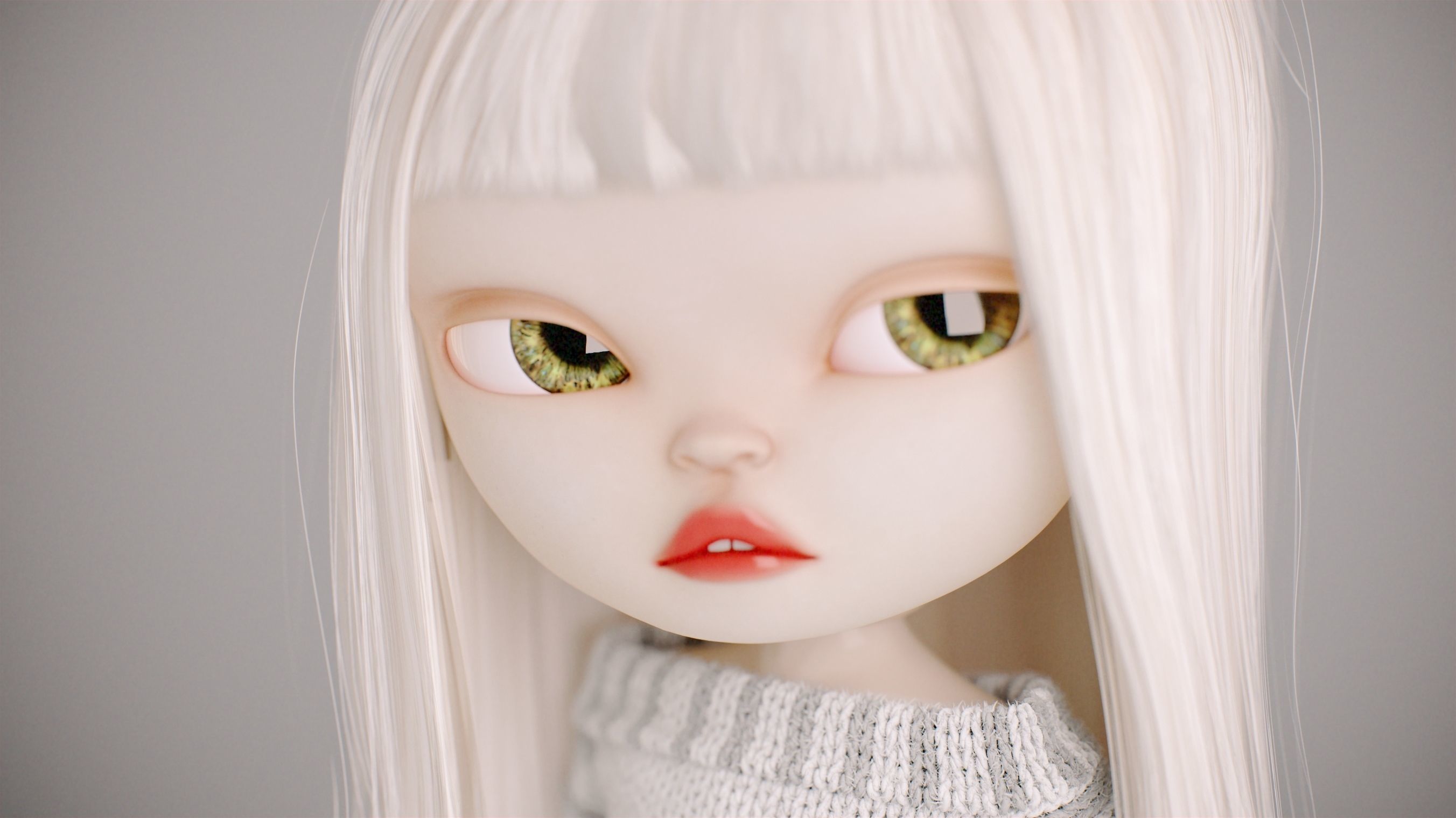 Olivia doll in Pajama Pose 02 3D model_12