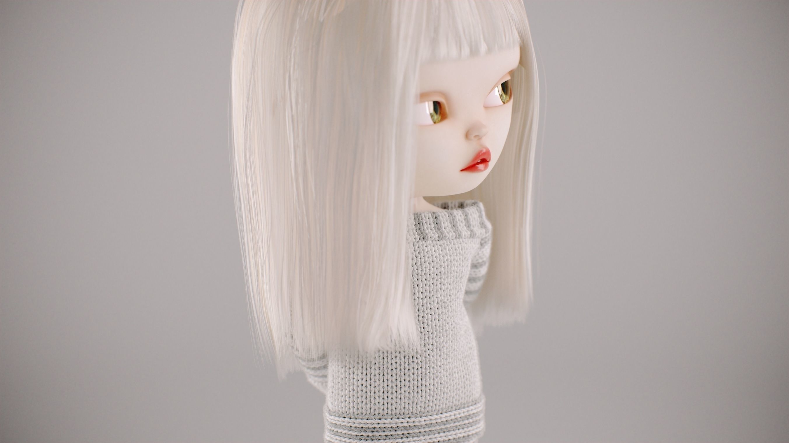 Olivia doll in Pajama Pose 02 3D model_6