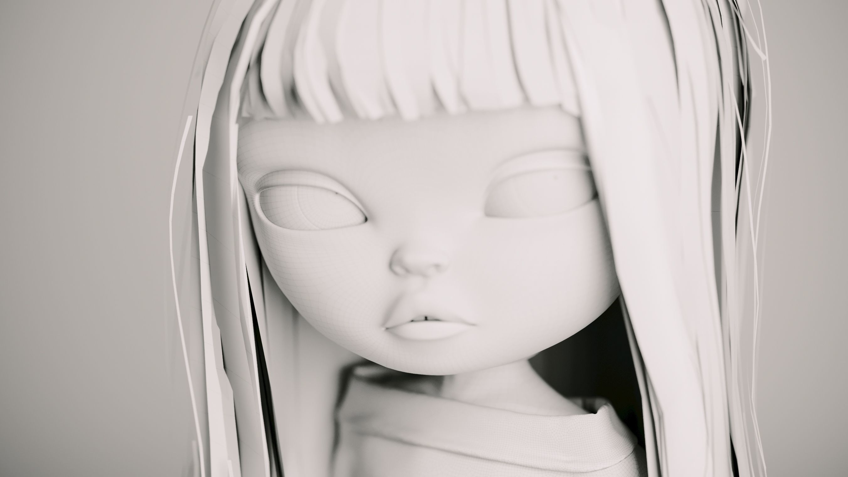 Olivia doll in Pajama Pose 02 3D model_13