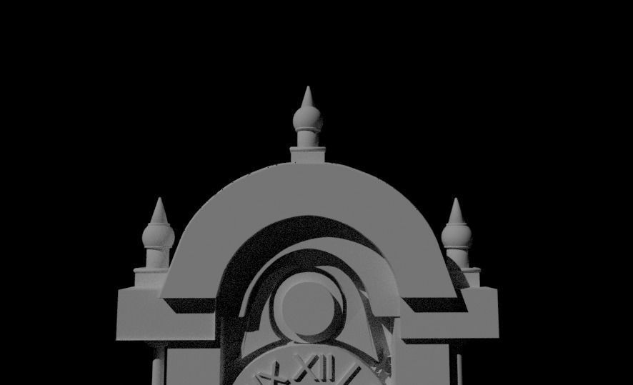 Stranger Things grandfather clock V2 3D model_4