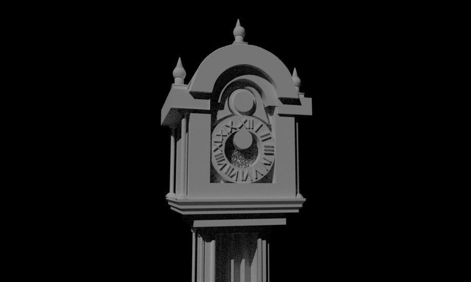 Stranger Things grandfather clock V2 3D model_1