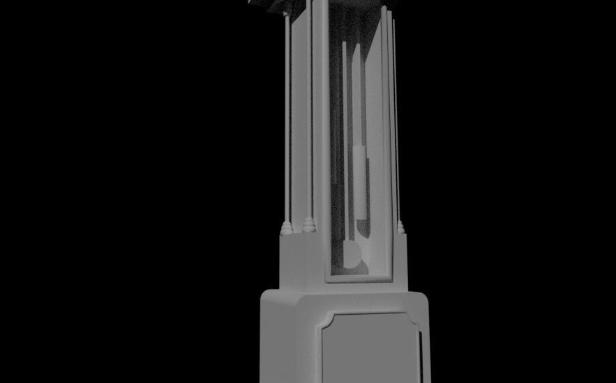 Stranger Things grandfather clock V2 3D model_2