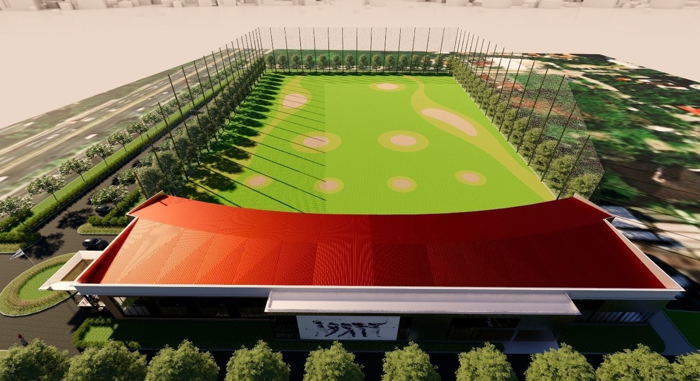 driving range golf 3D model_21