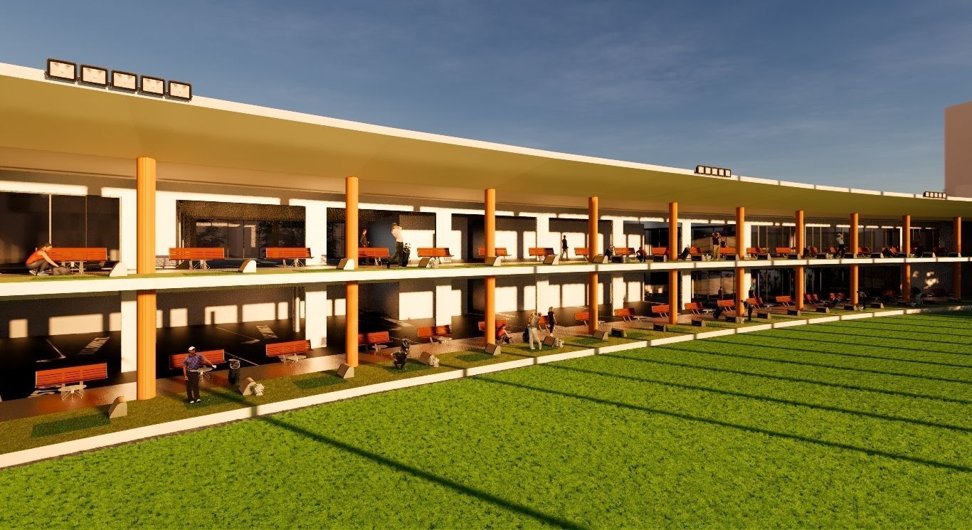 driving range golf 3D model_1