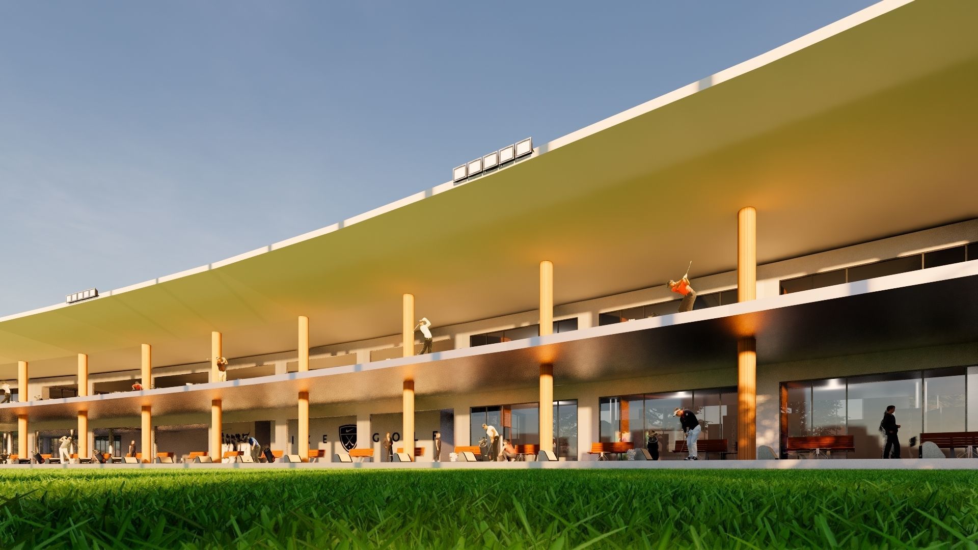 driving range golf 3D model_6