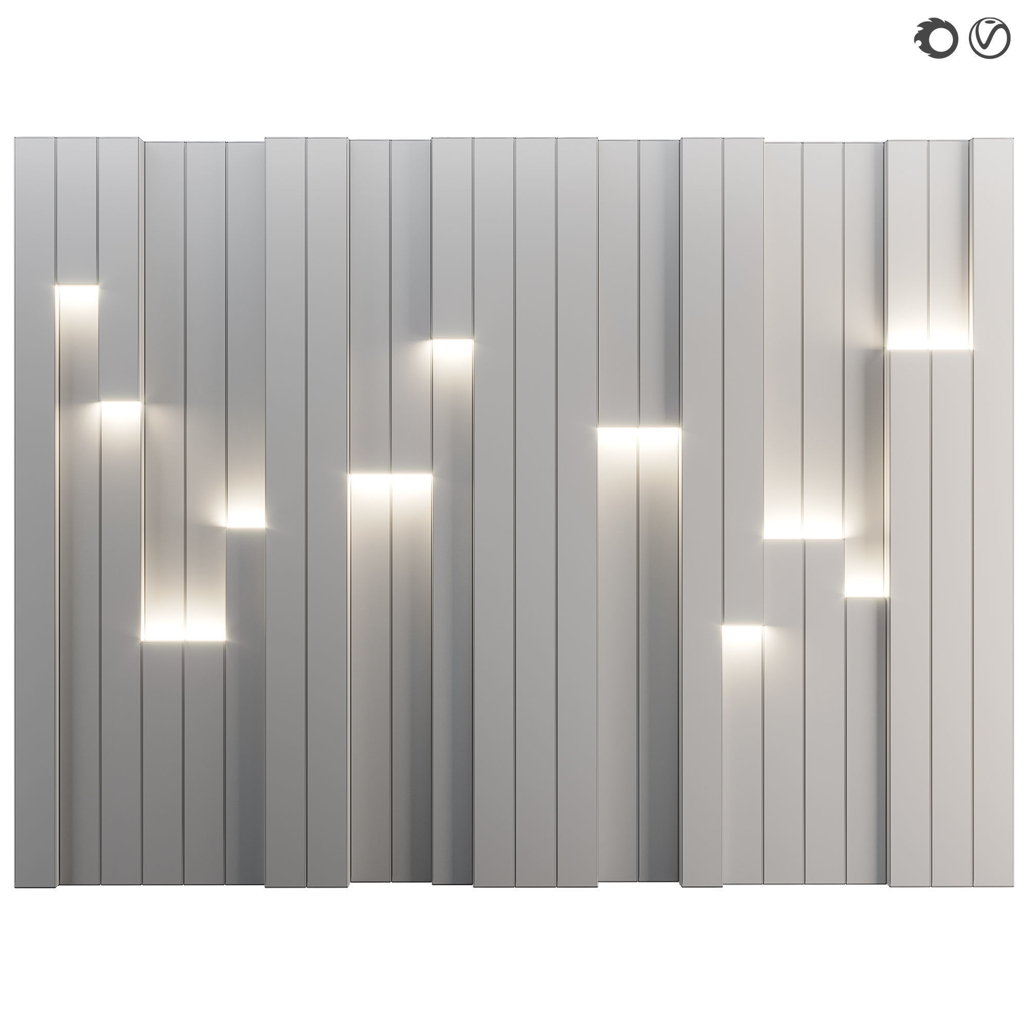 Decorative wall panel 67 3D model_1