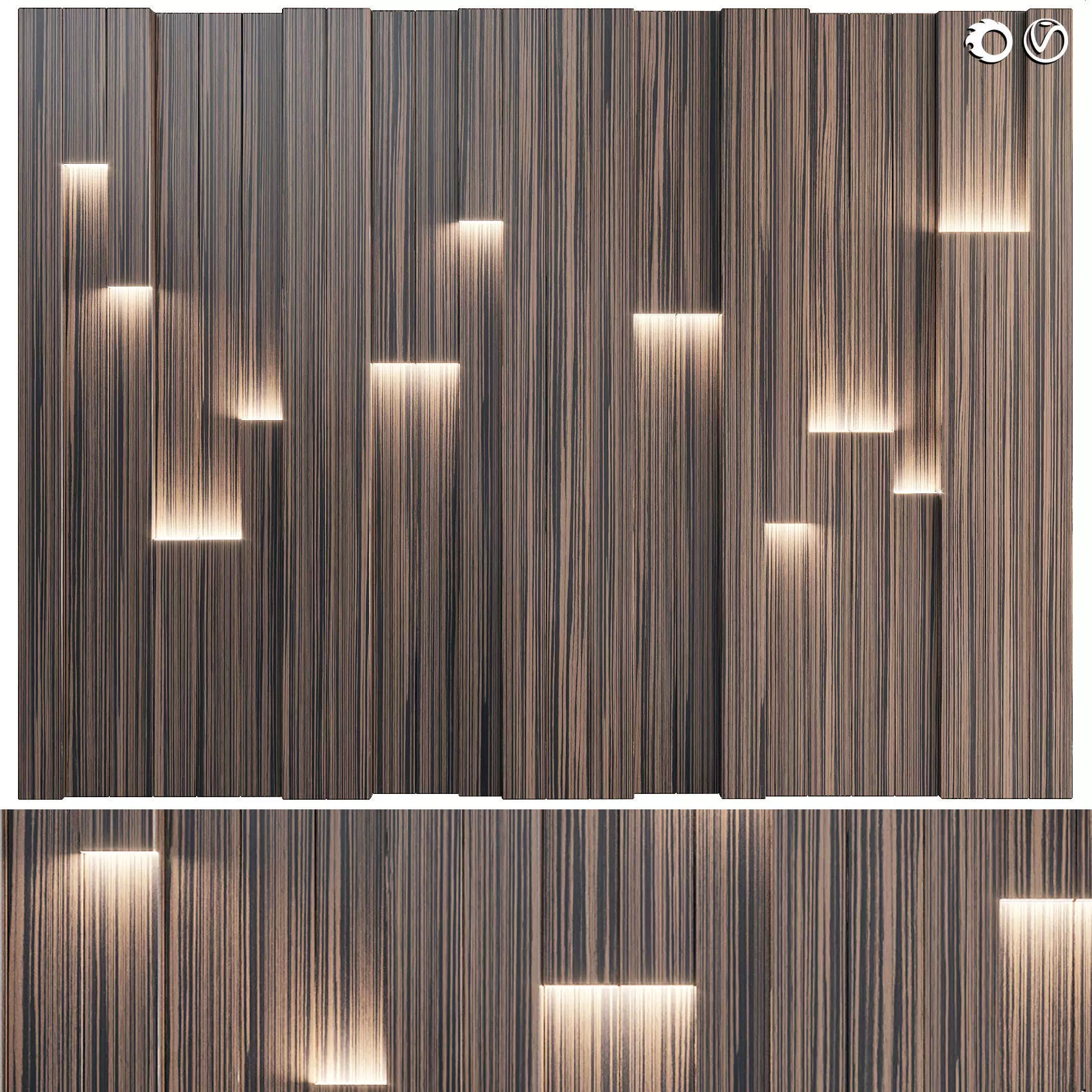 Decorative wall panel 67 3D model_0