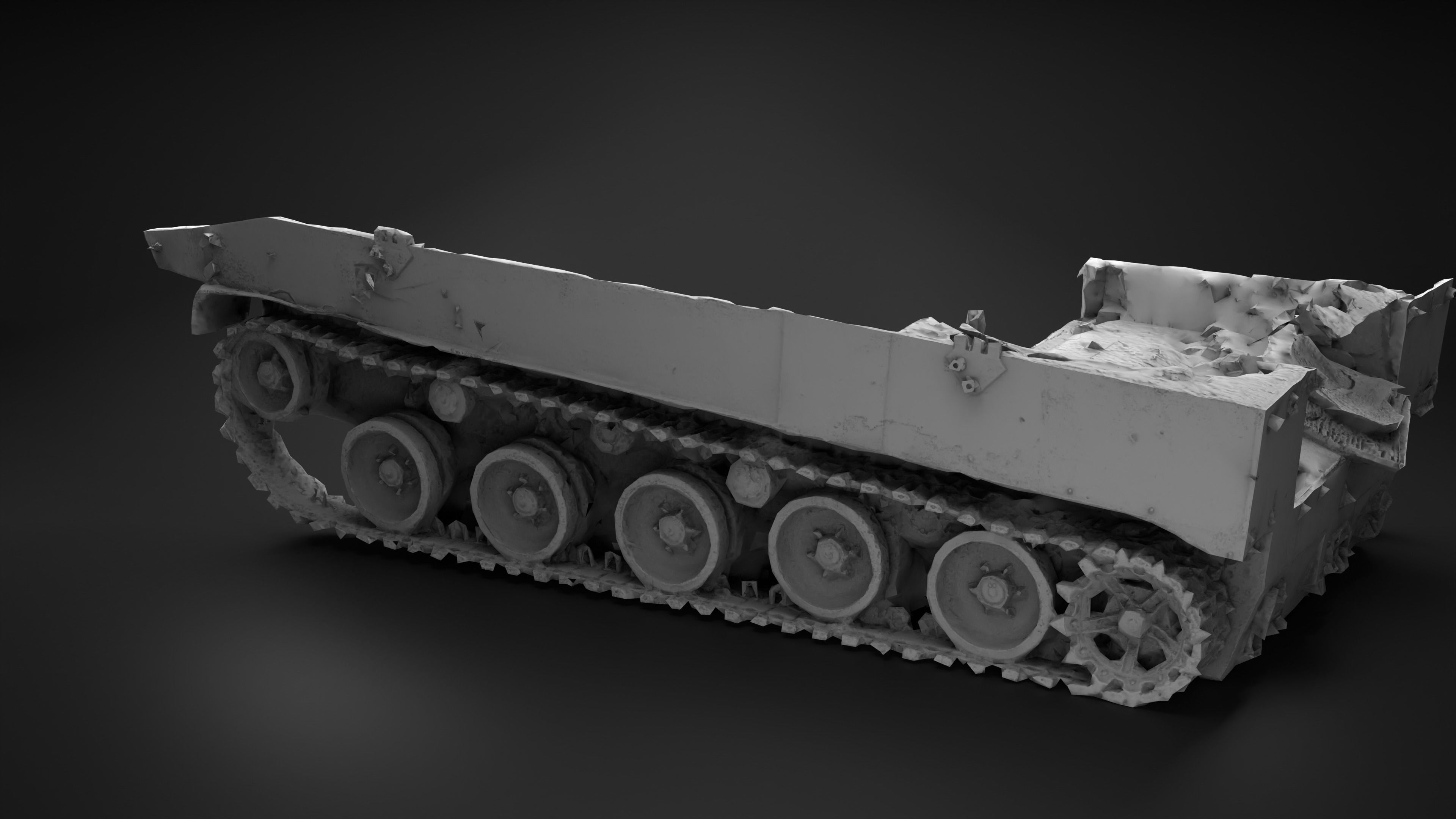 Destroyed and burnt Russian BMD-4M Photoscan PBR Game Ready Low-poly 3D model_19