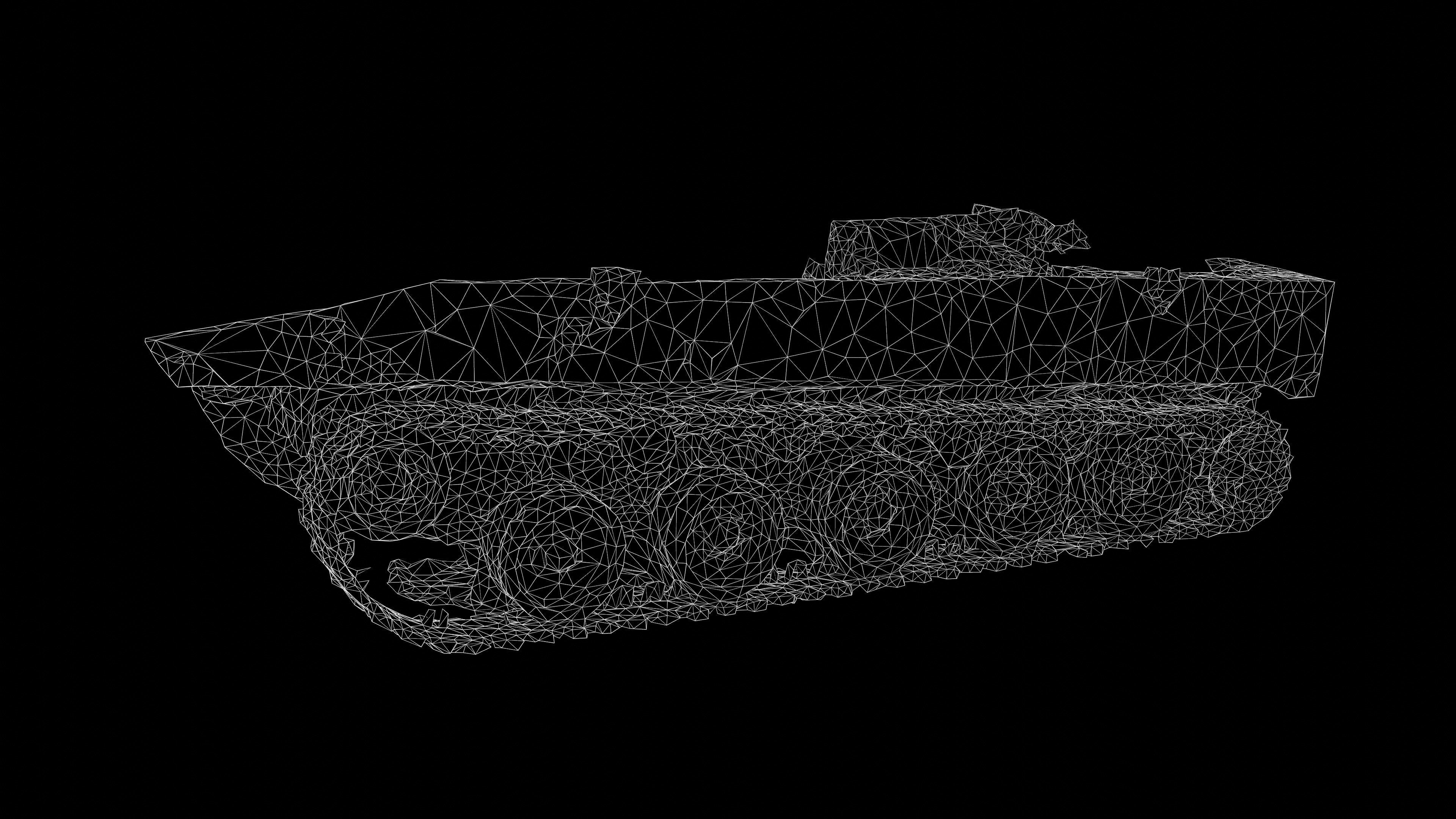Destroyed and burnt Russian BMD-4M Photoscan PBR Game Ready Low-poly 3D model_5