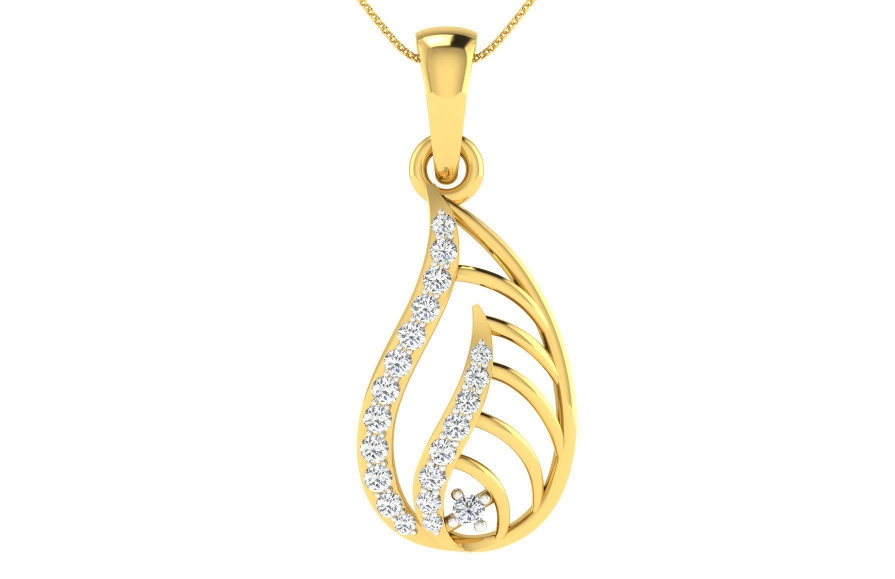 Earring Pendant Set  3D print model_12