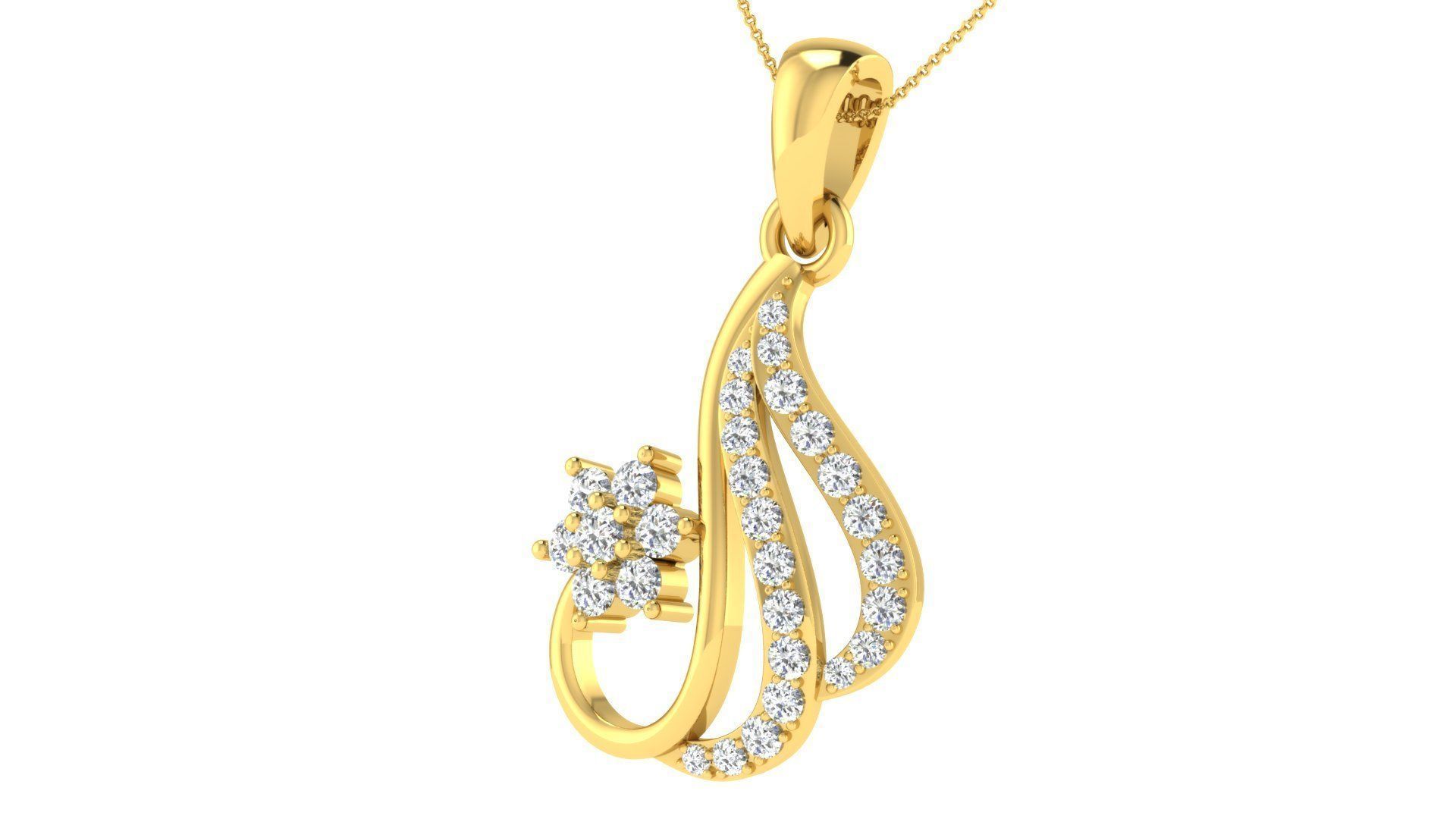 Earring Pendant Set 3dm STL OBJ FBX Render Details 3D print model_2