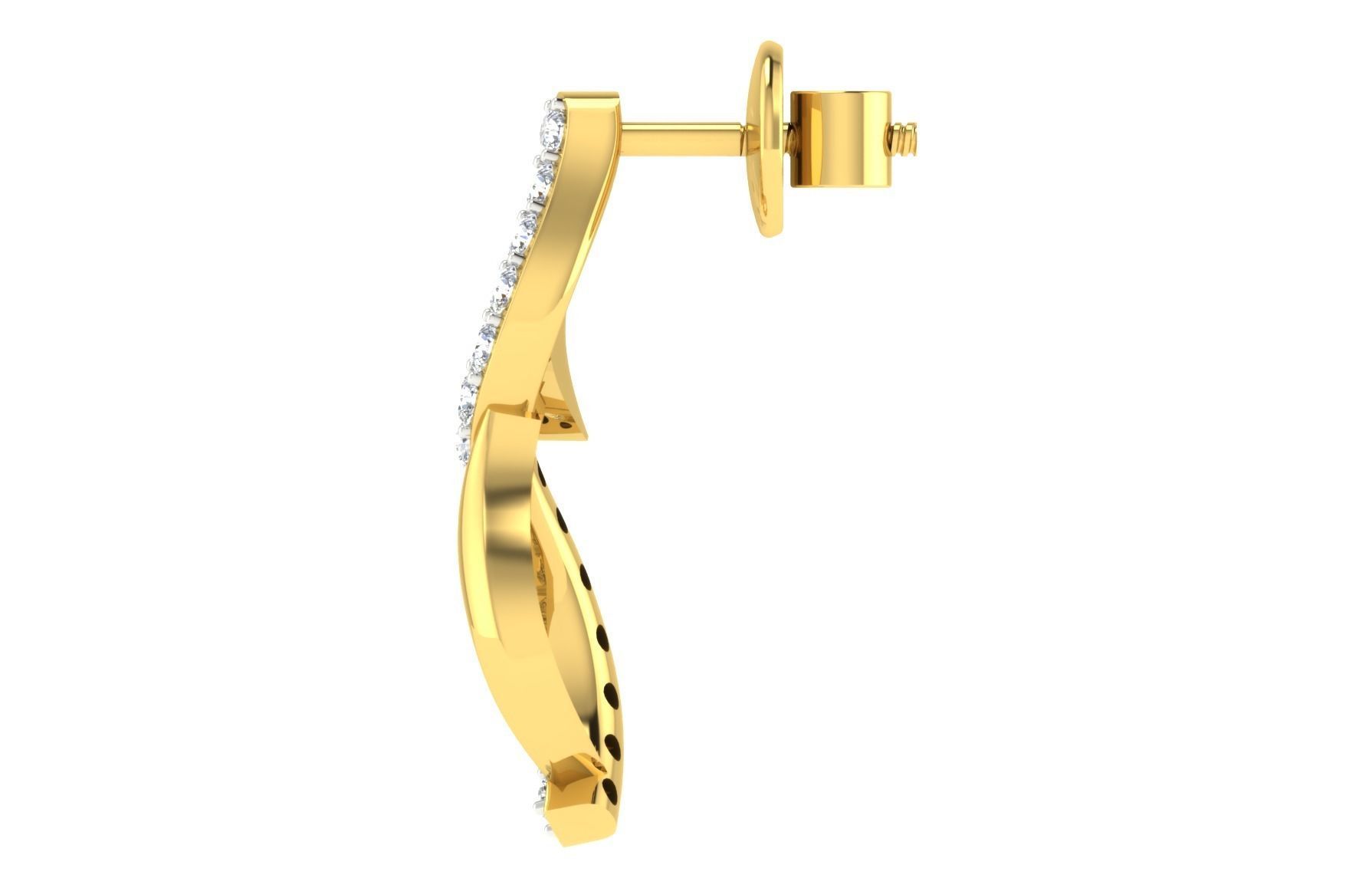 Earring Pendant Set 3dm STL OBJ FBX Render Details 3D print model_6