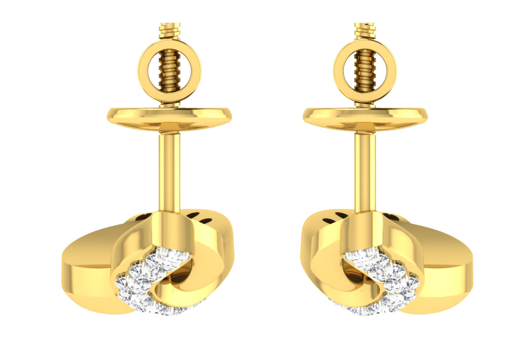 Earring Pendant Set 3dm STL OBJ FBX Render Details 3D print model_7