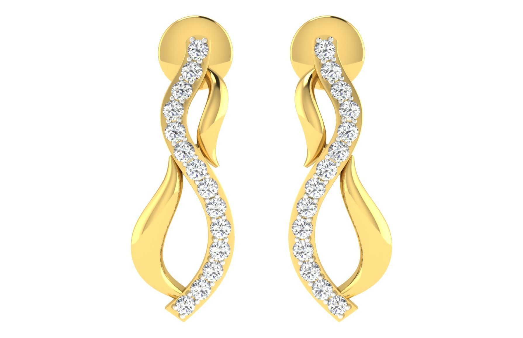 Earring Pendant Set 3dm STL OBJ FBX Render Details 3D print model_4