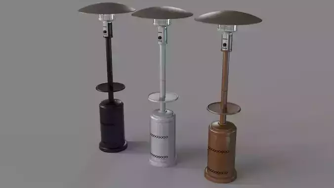 Powder Coated Patio Heater With Table