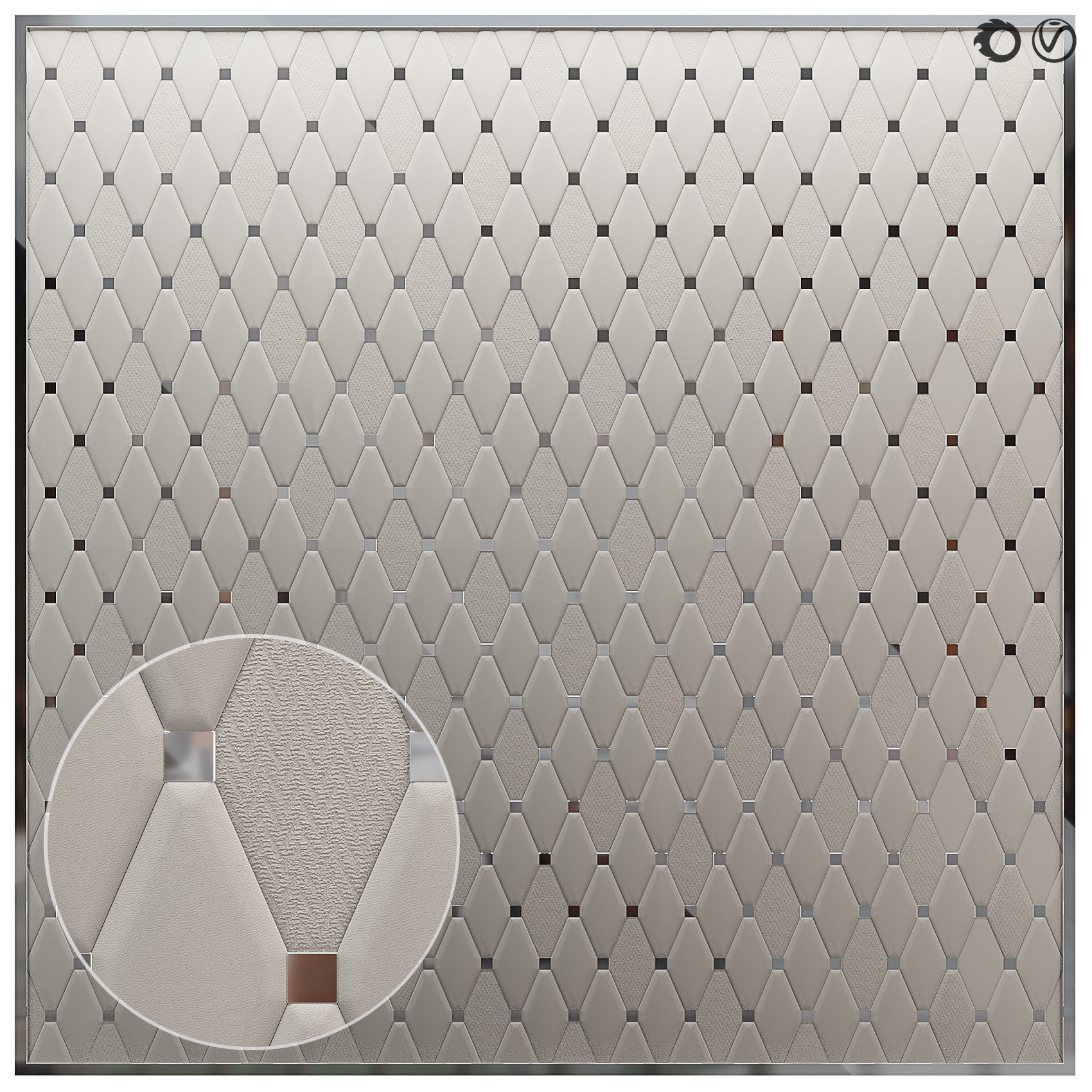 Decorative wall panel pintark-isa-battersea 70 3D model_1