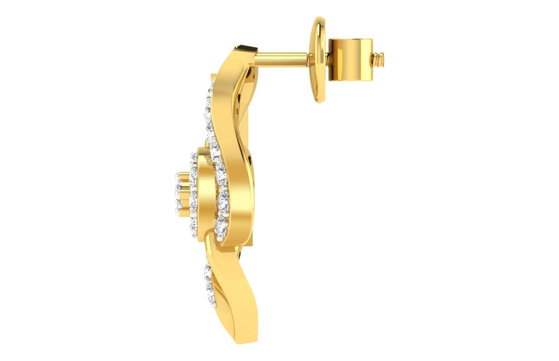 Earring Pendant Set 3dm STL OBJ FBX Render Details 3D print model_6