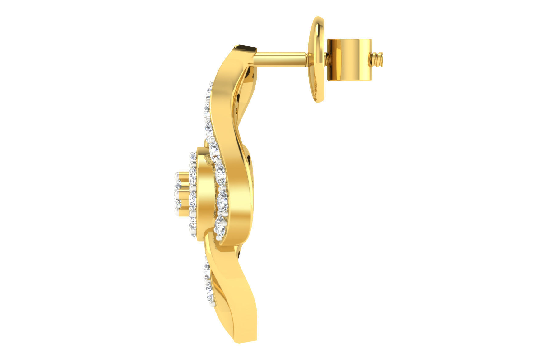 Earring Pendant Set 3dm STL OBJ FBX Render Details 3D print model_5