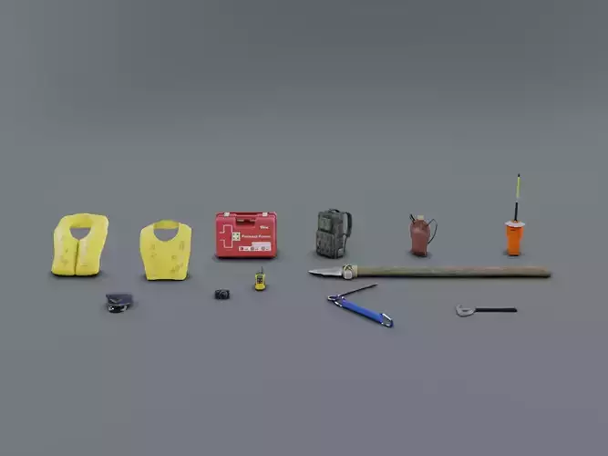 Plane crash survival - asset pack