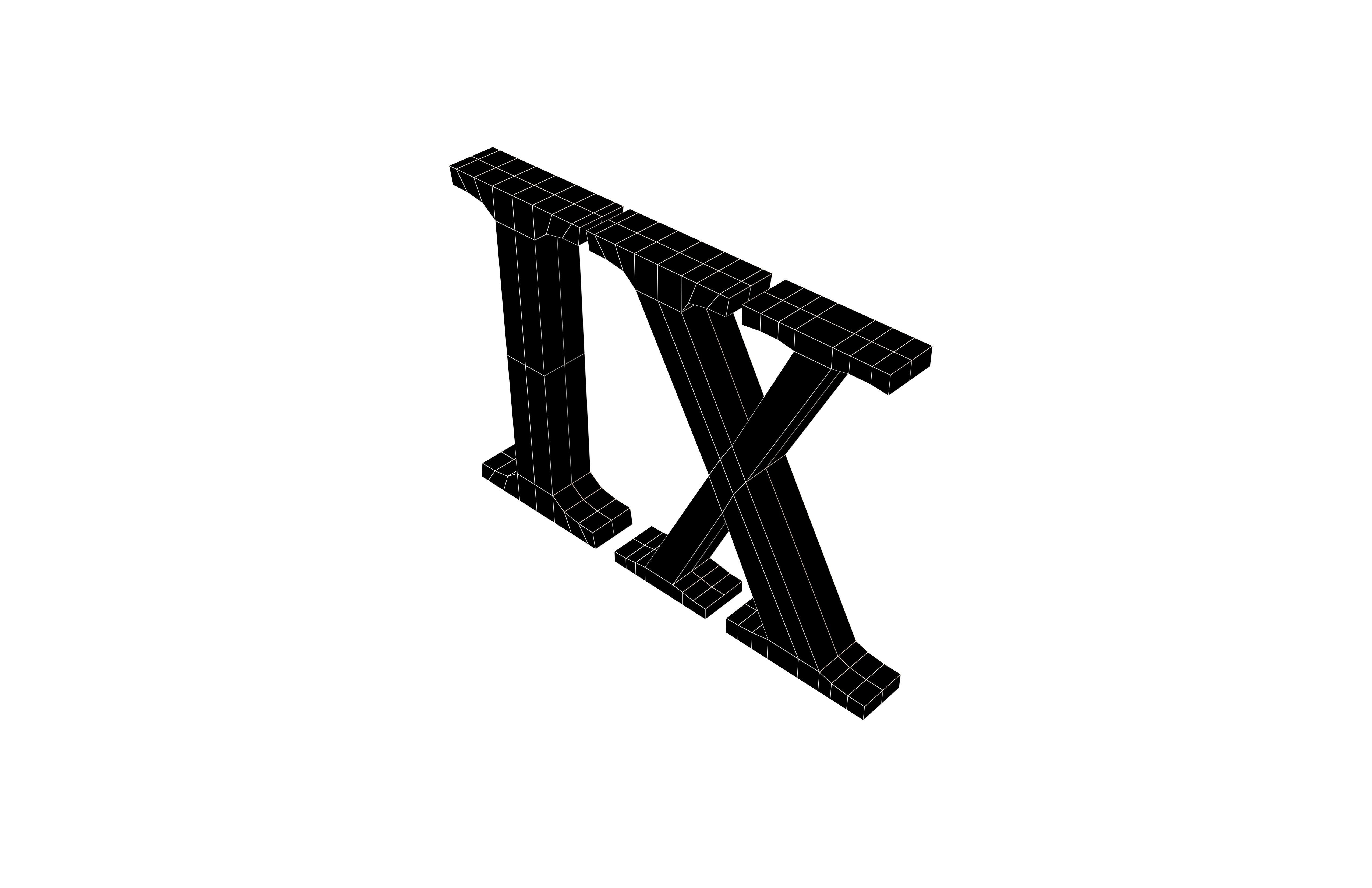 Roman Numerals 9 v1 002 Low-poly 3D model_5