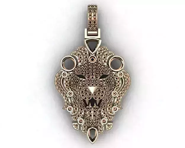 LION FACE PENDENT