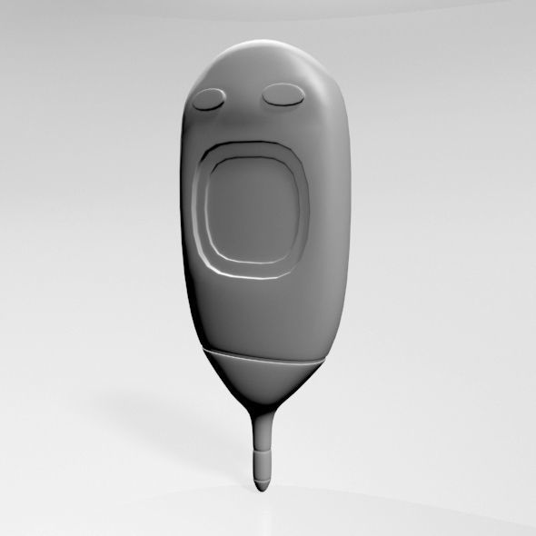 Rectal Thermometer 01 3D model_2