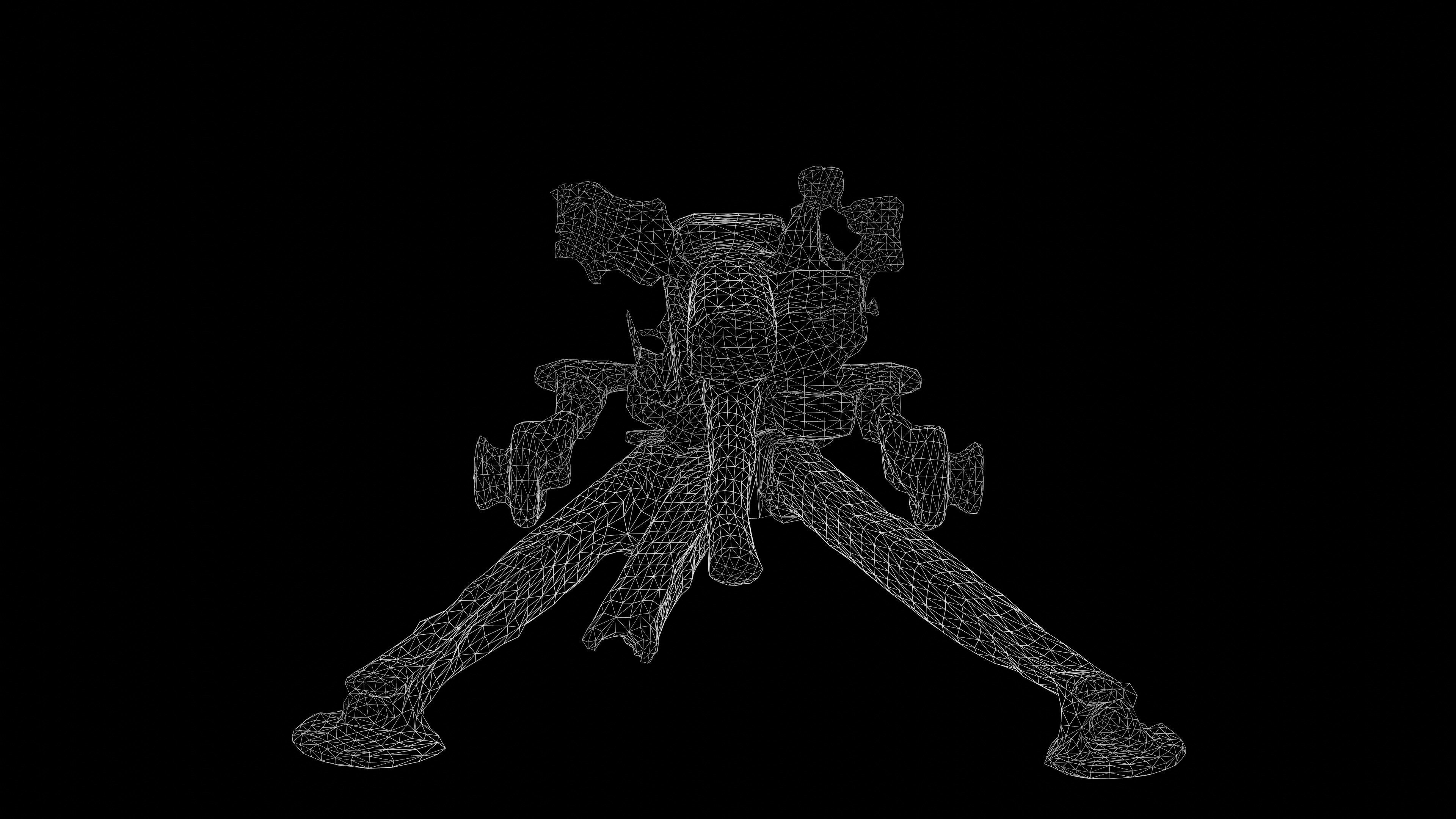 Destroyed Towed Howitzer D-30A 122mm Photoscan PBR Game Ready Low-poly 3D model_8