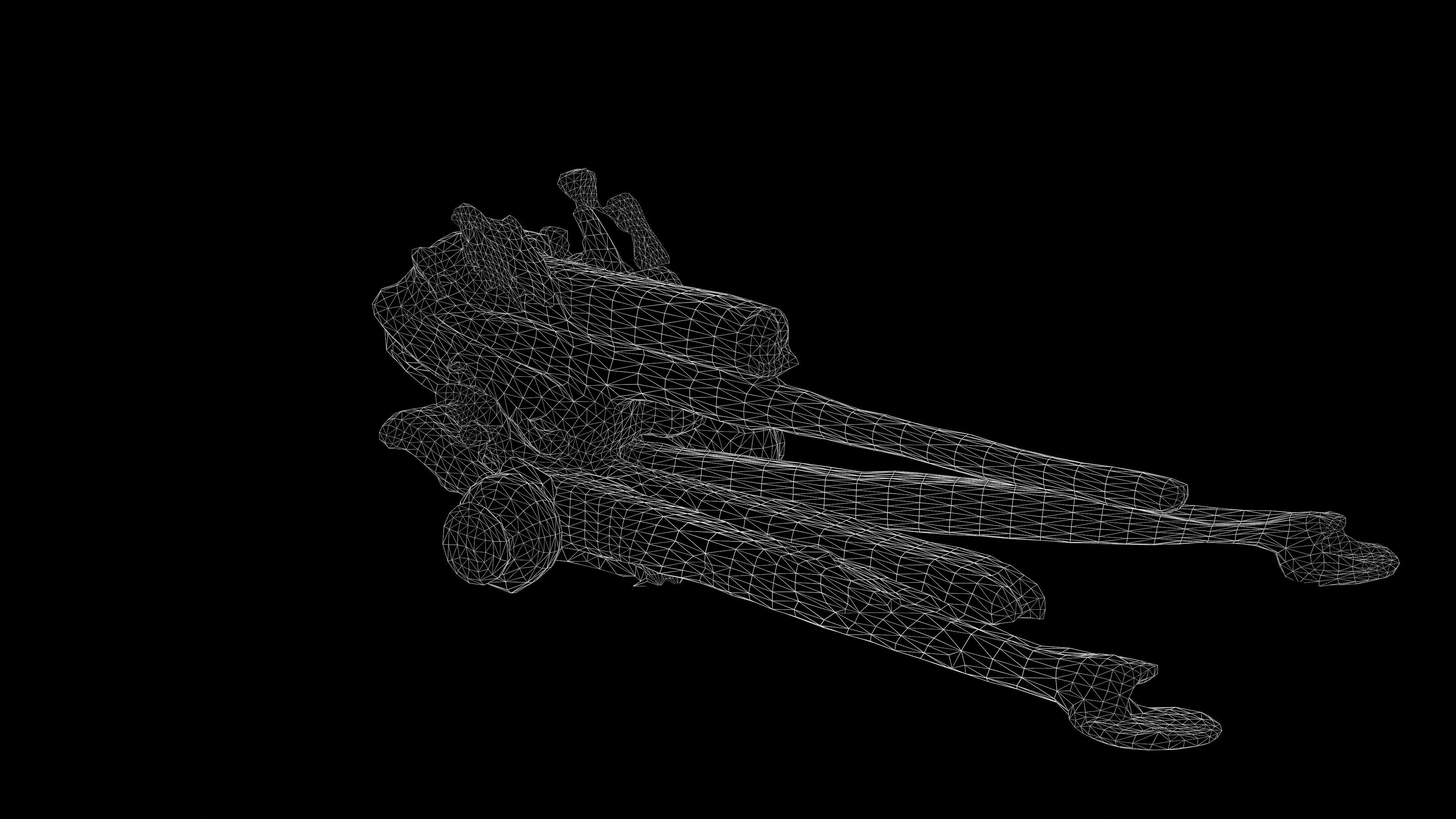 Destroyed Towed Howitzer D-30A 122mm Photoscan PBR Game Ready Low-poly 3D model_5