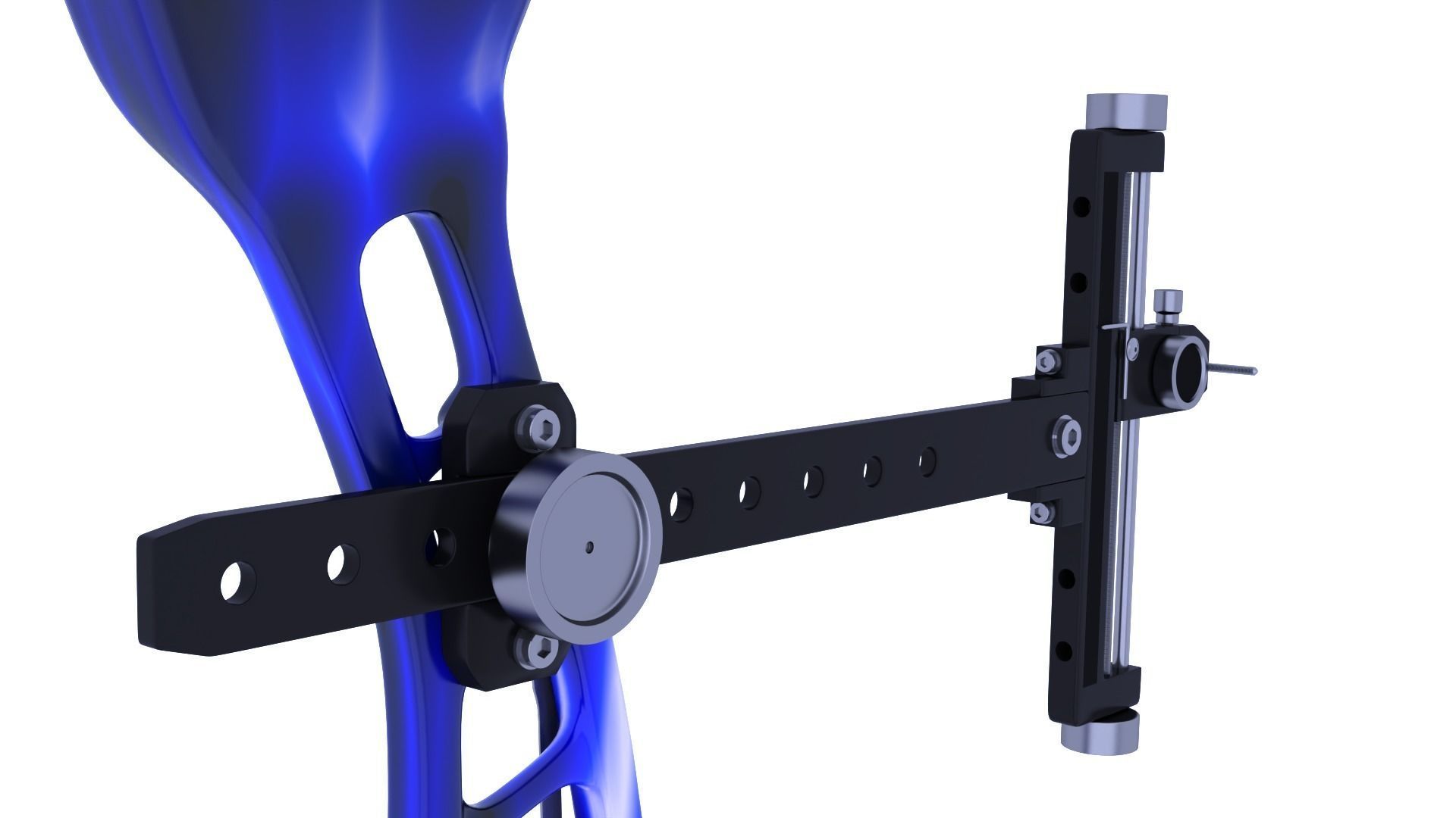 Olympic Recurve Bow - Rigged Low-poly 3D model_2