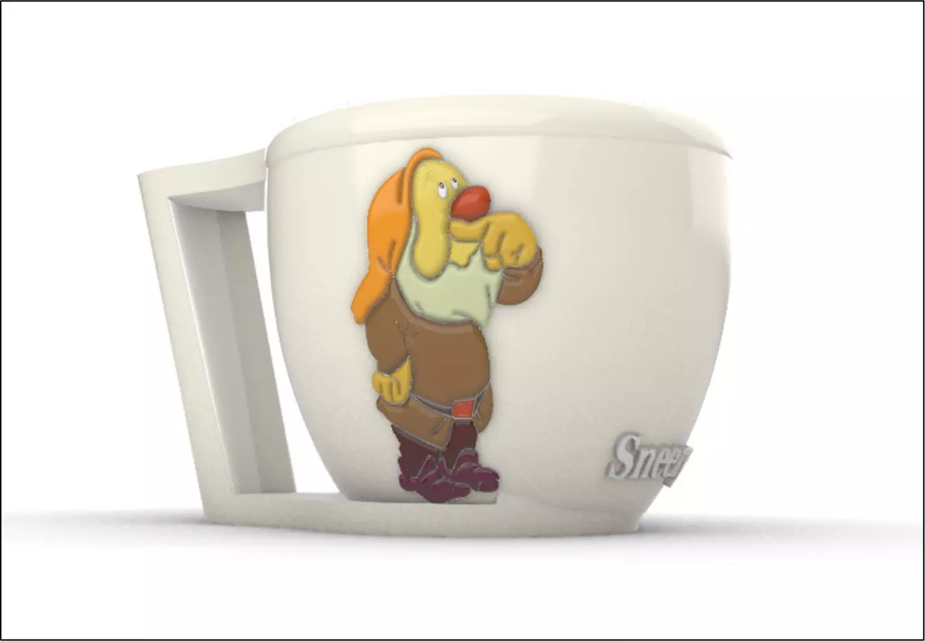 Decorative Cup Sneezy 3D model_0