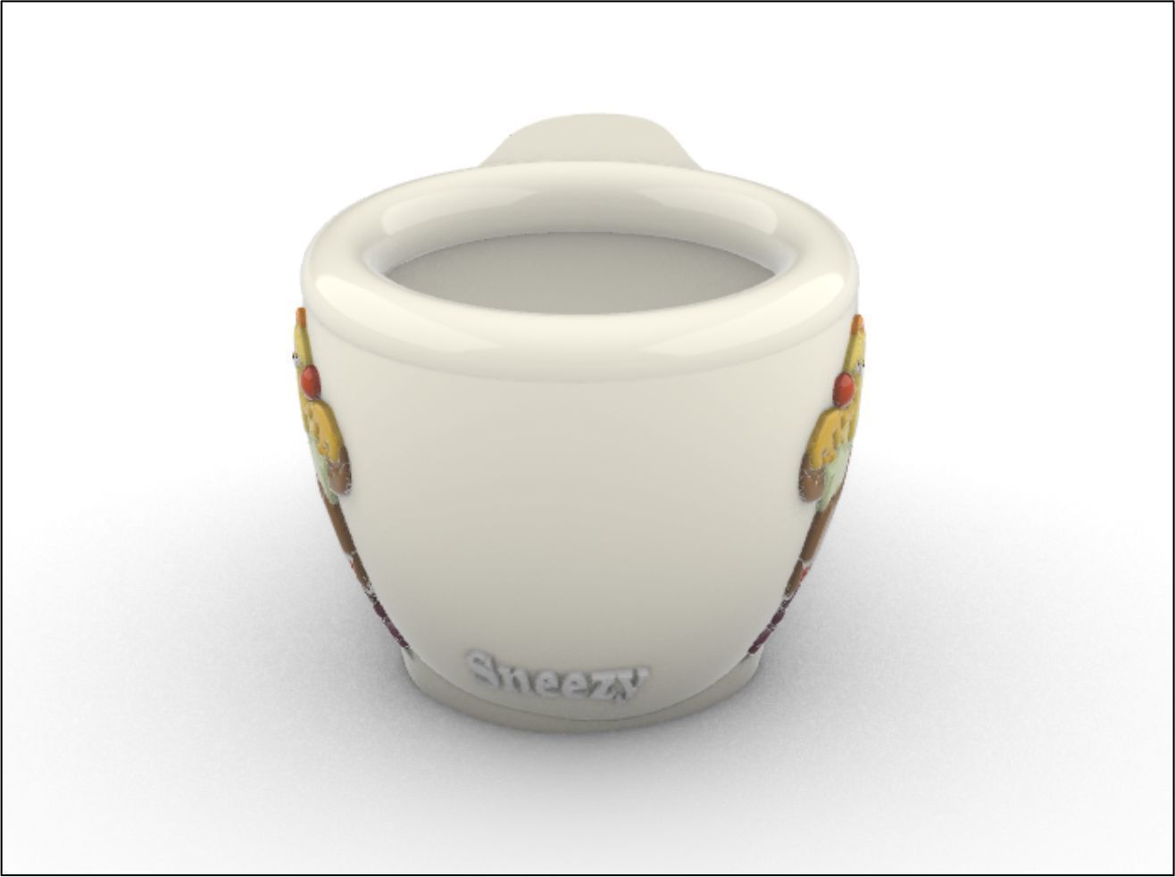 Decorative Cup Sneezy 3D model_1