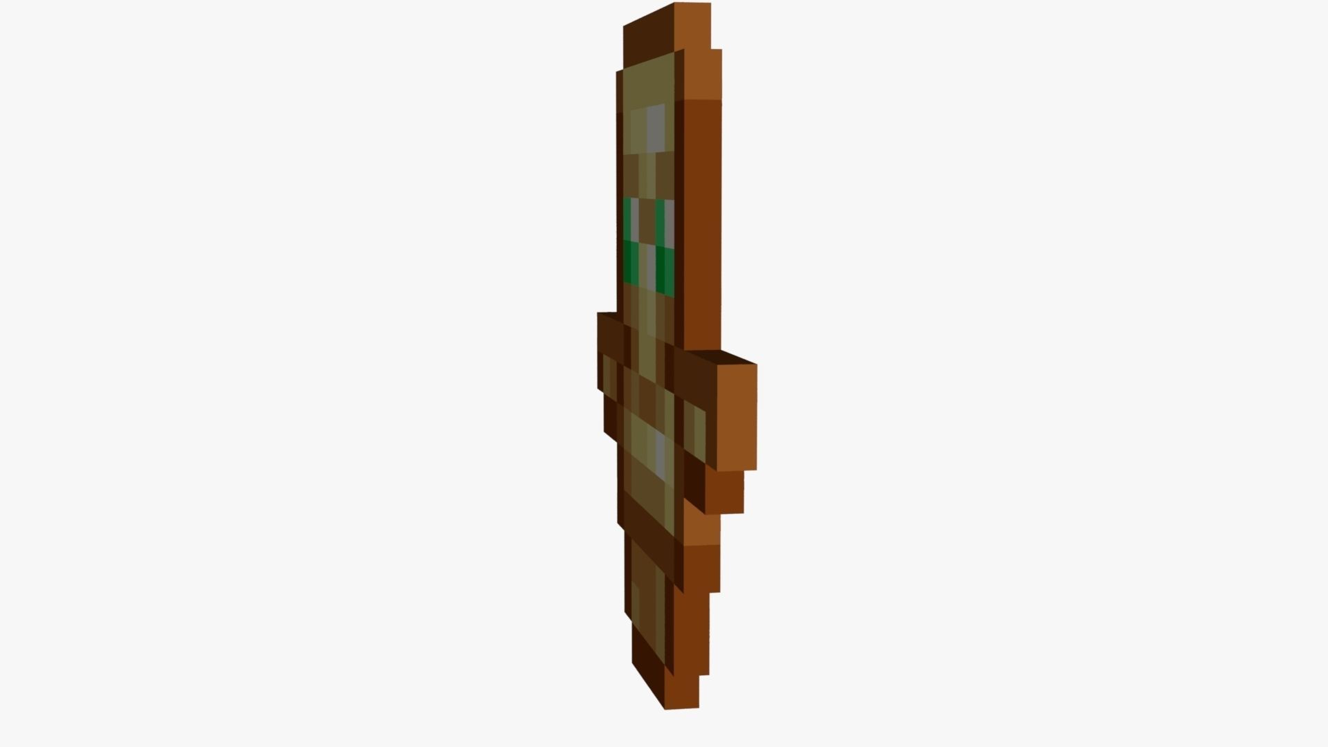 Minecraft Totem Of Undying Low-poly 3D model_51