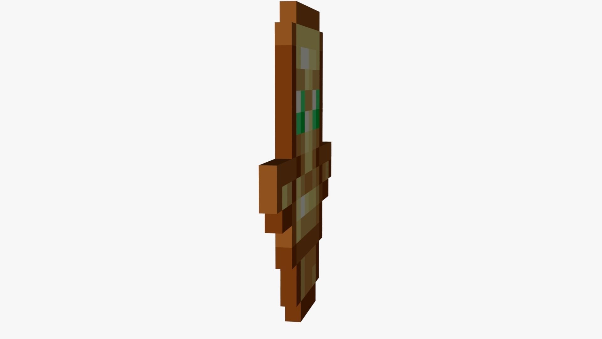 Minecraft Totem Of Undying Low-poly 3D model_46