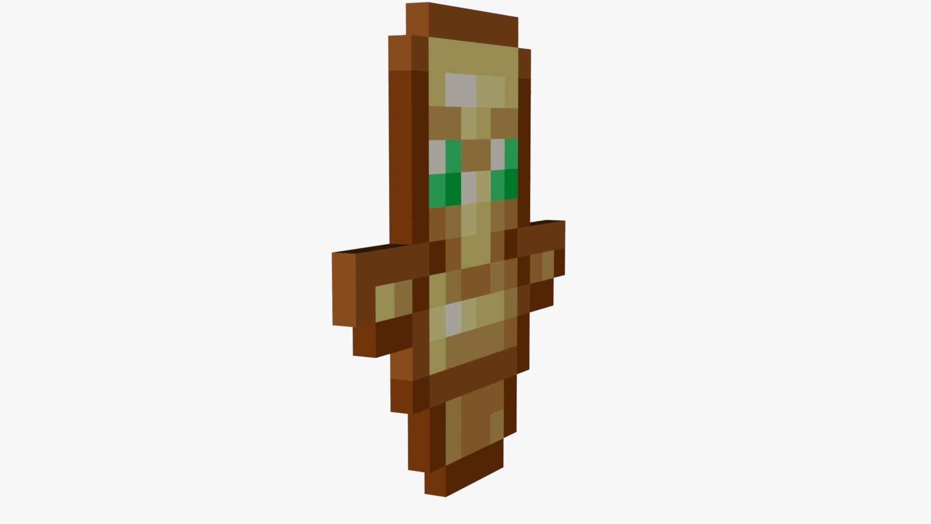 Minecraft Totem Of Undying Low-poly 3D model_62