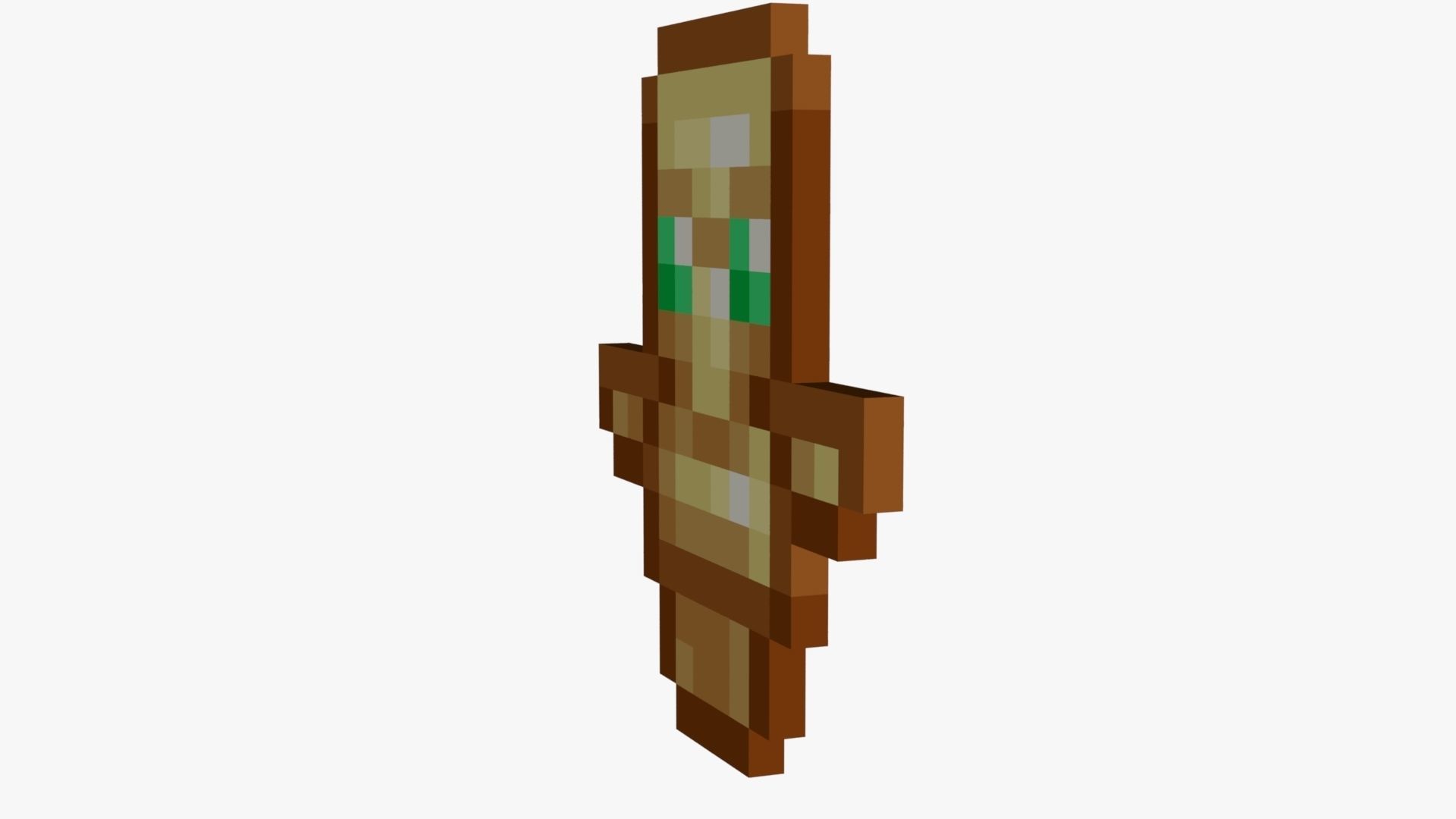 Minecraft Totem Of Undying Low-poly 3D model_54